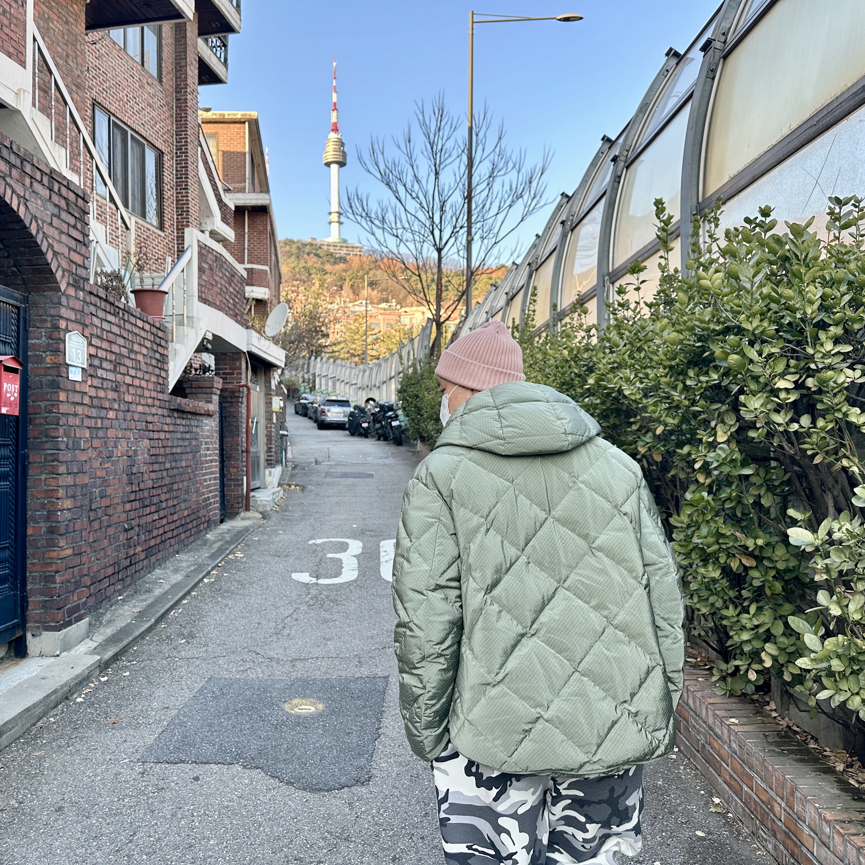 Nike NRG Solo Swoosh Fleece Pants Sail White Camo - US/EU 착용 스타일 - 1