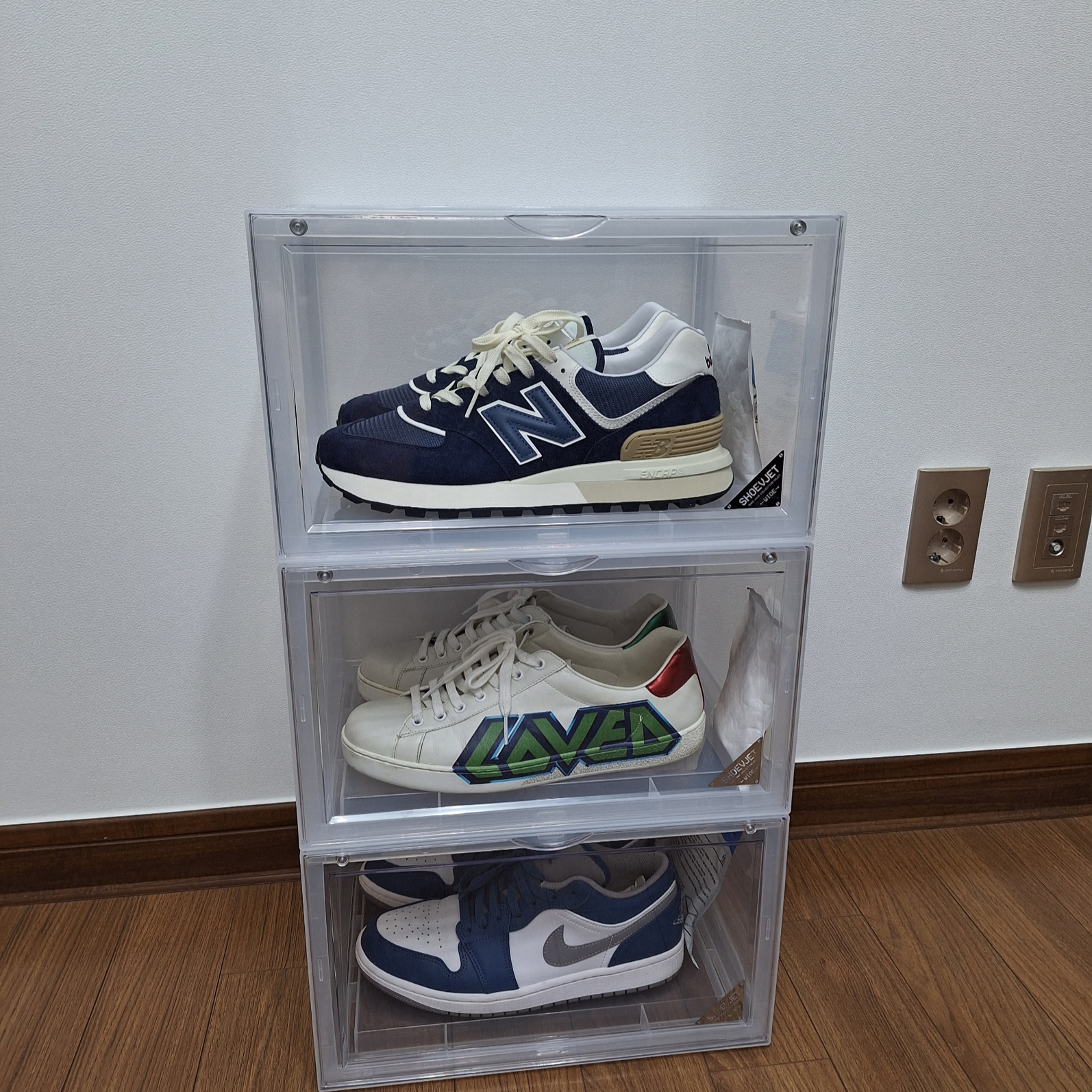 New Balance 574 Legacy Navy 착용 스타일 - 2