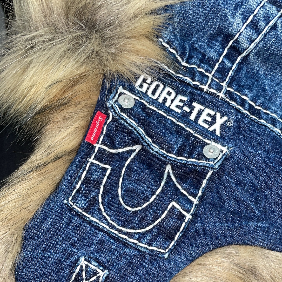 Supreme x True Religion Gore-Tex Trooper Denim - 22FW, Balenciaga 3XL Sneakers Light Beige 착용 스타일 - 6