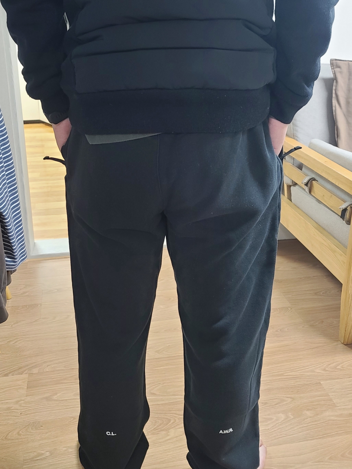 Nike x Drake Nocta NRG Essential Fleece Pants Black - US/EU 착용 스타일 - 1