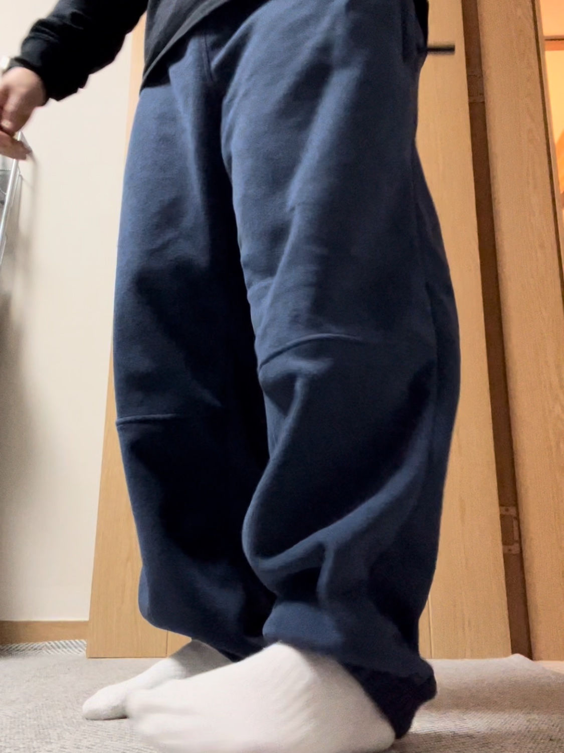 Supreme Polartec Pants Navy - 23FW 착용 스타일 - 3