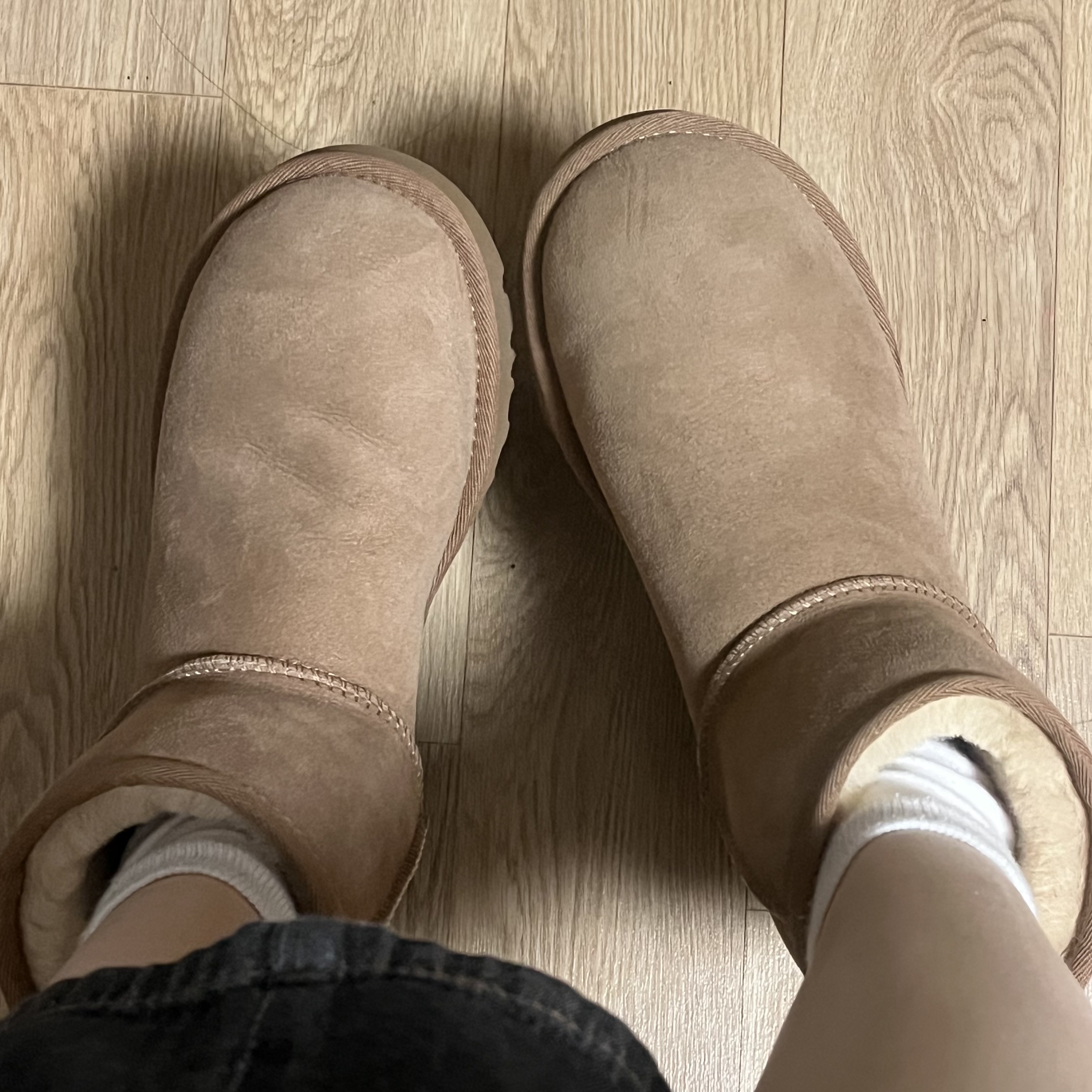 (W) UGG Classic Mini II Boots Chestnut 착용 스타일