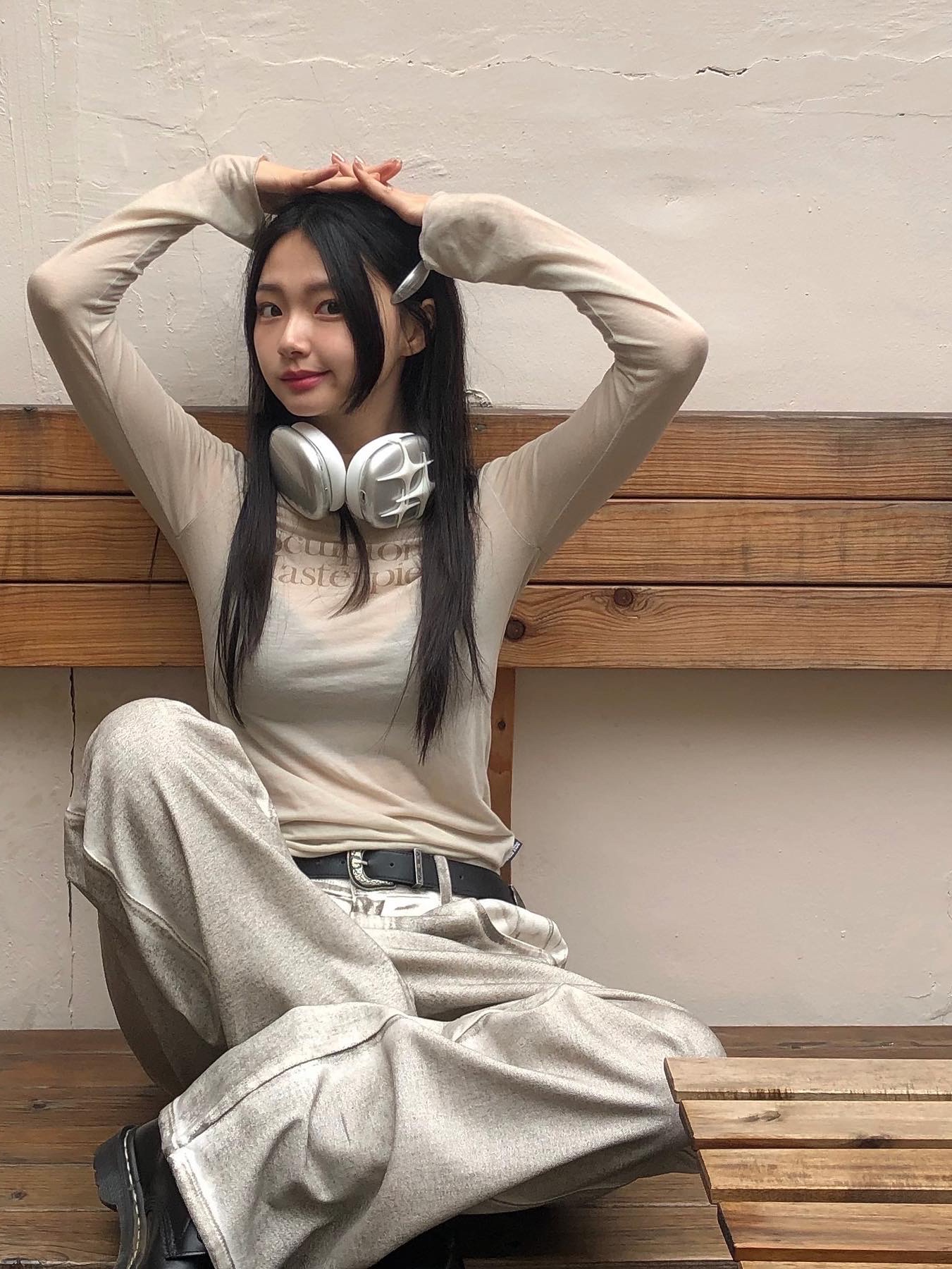 Test Artifact Era Max 002 White 착용 스타일 - 1