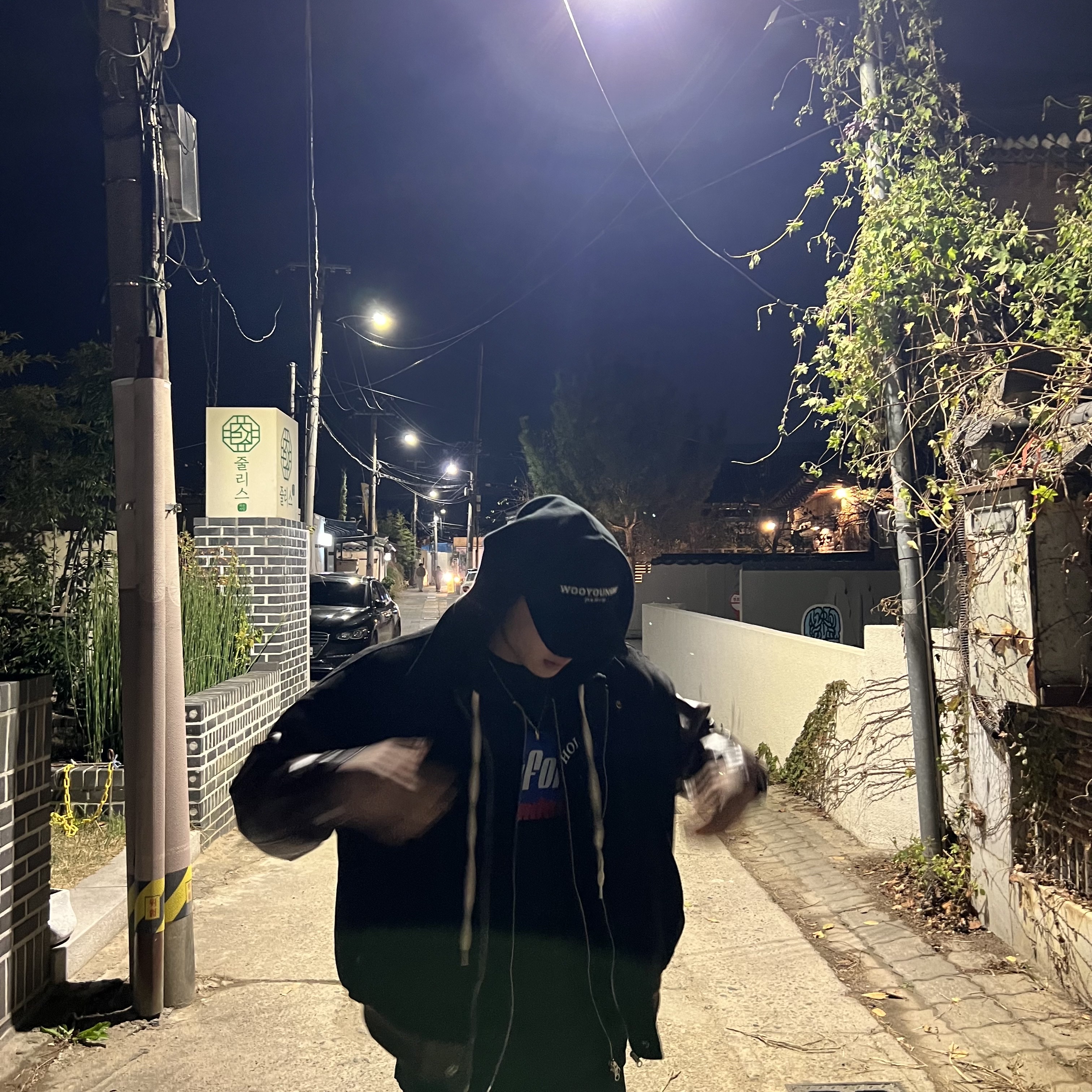 Wooyoungmi Embroidered Ball Cap Black - 23SS 착용 스타일