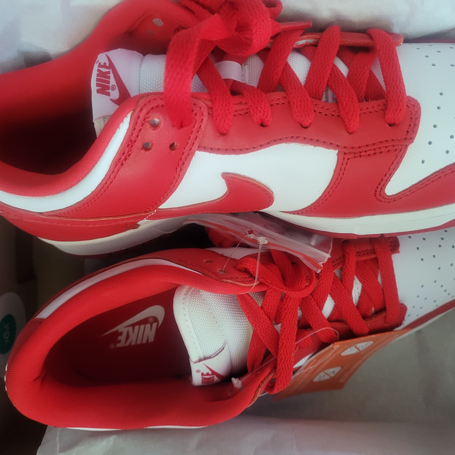 Nike Dunk Low SP White and University Red 2023 착용 스타일