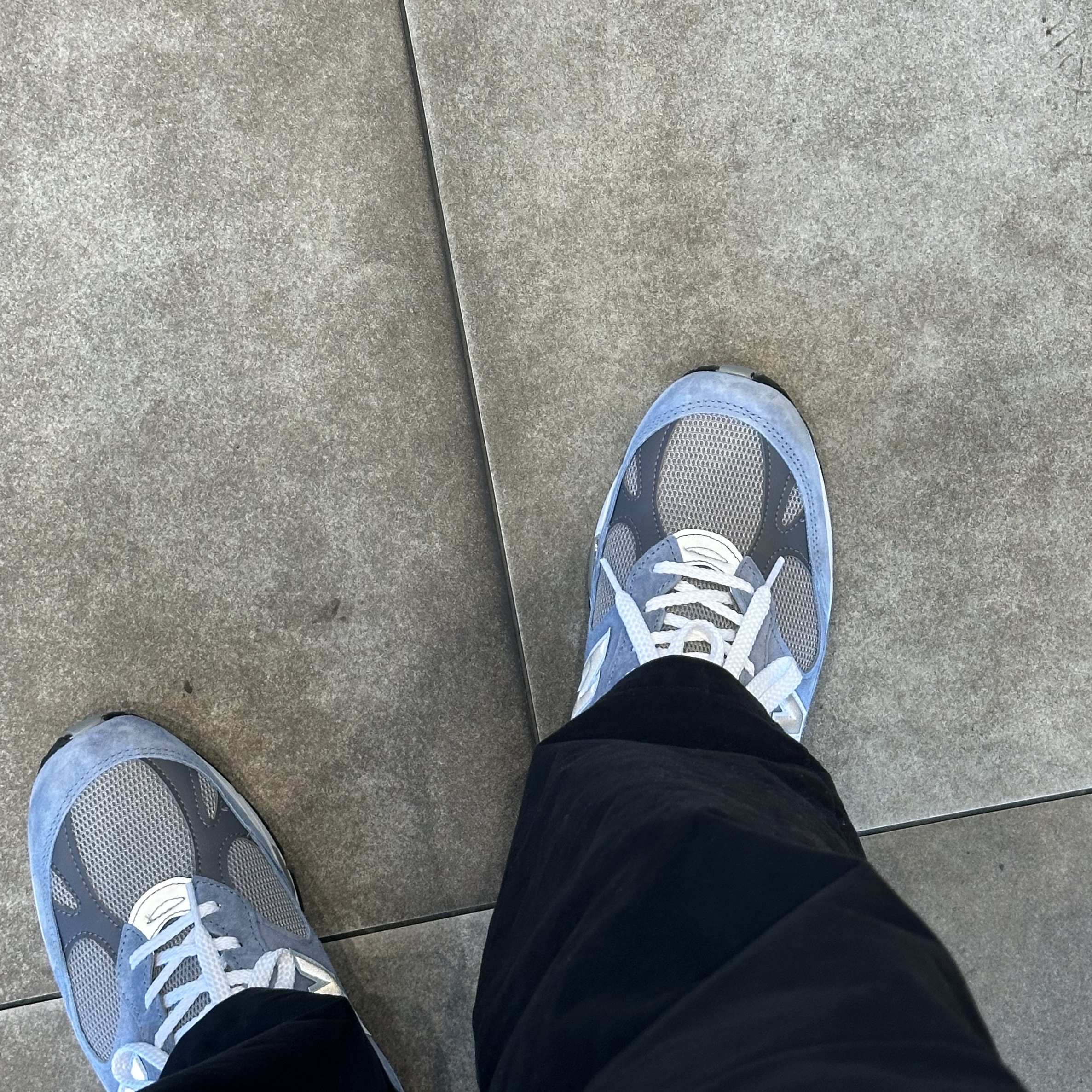 New Balance 991 Made in UK Dusty Blue 착용 스타일