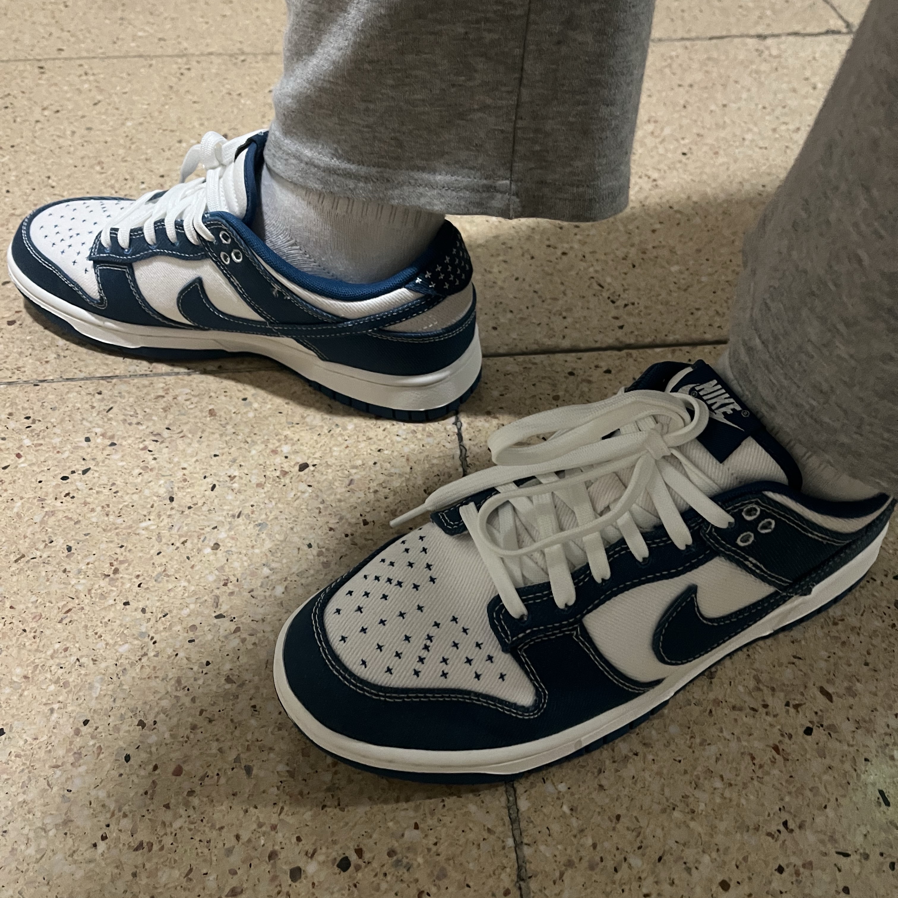 Nike Dunk Low Retro SE Industrial Blue 착용 스타일