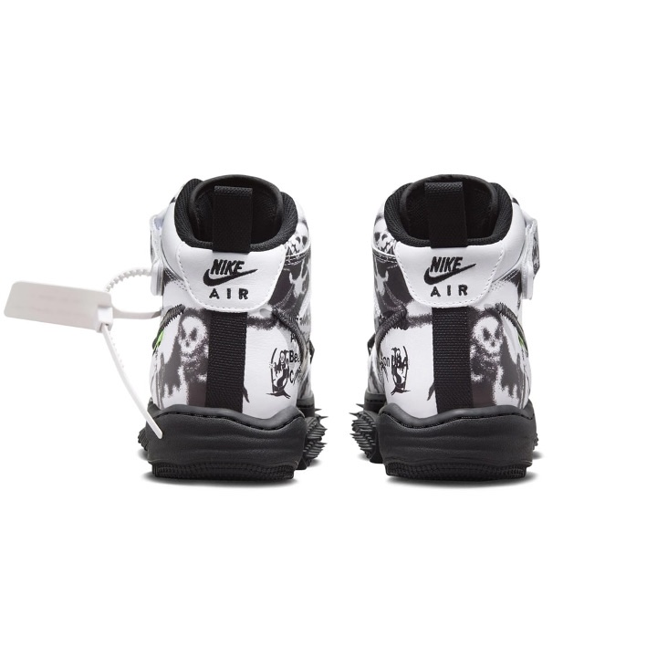 Nike x Off-White Air Force 1 Mid SP Leather Grim Reaper 착용 스타일 - 4