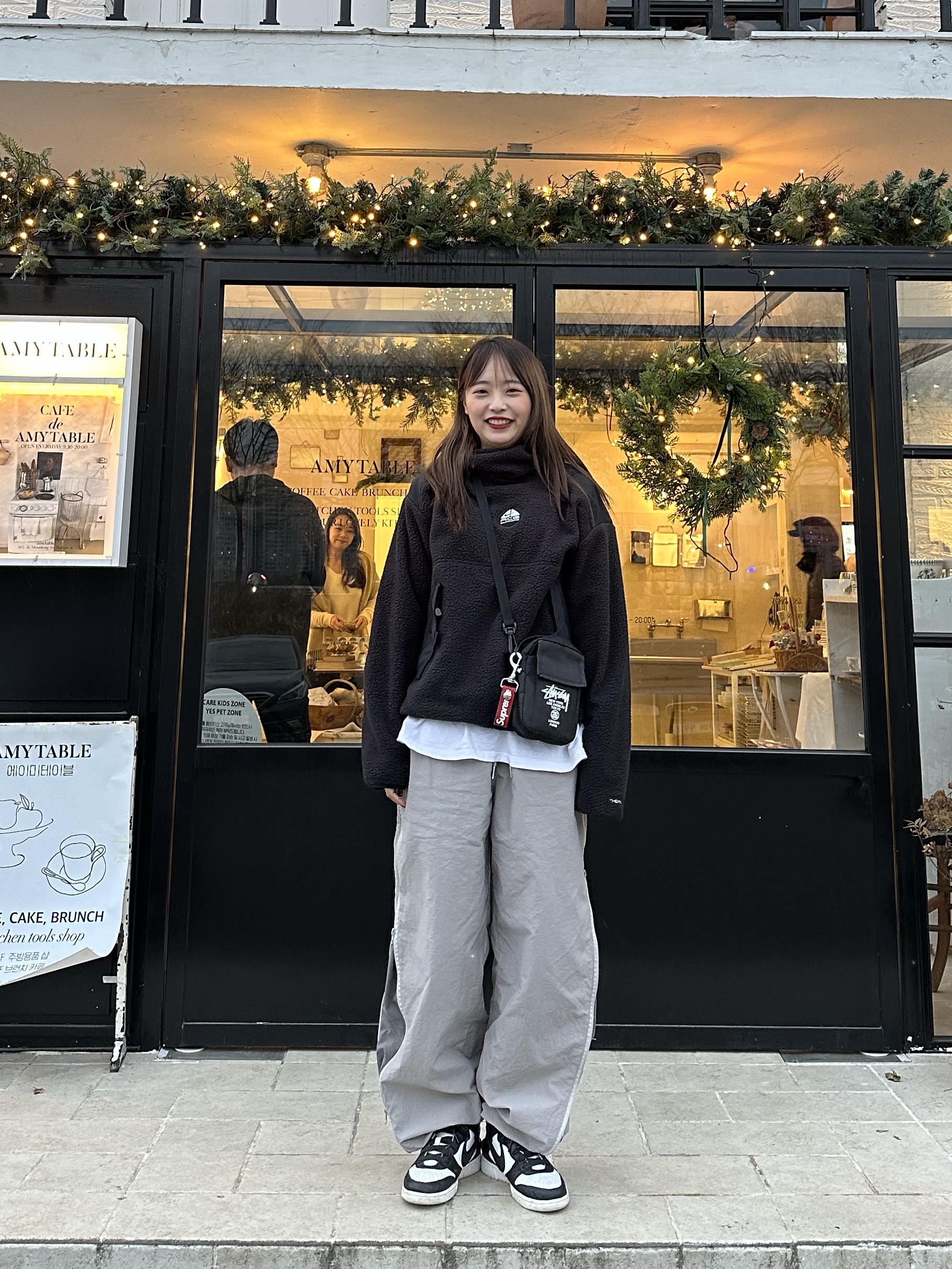 Nike x Ambush Dunk High Black, Supreme x Nike ACG Fleece Pullover Black - 22FW 착용 스타일 - 3