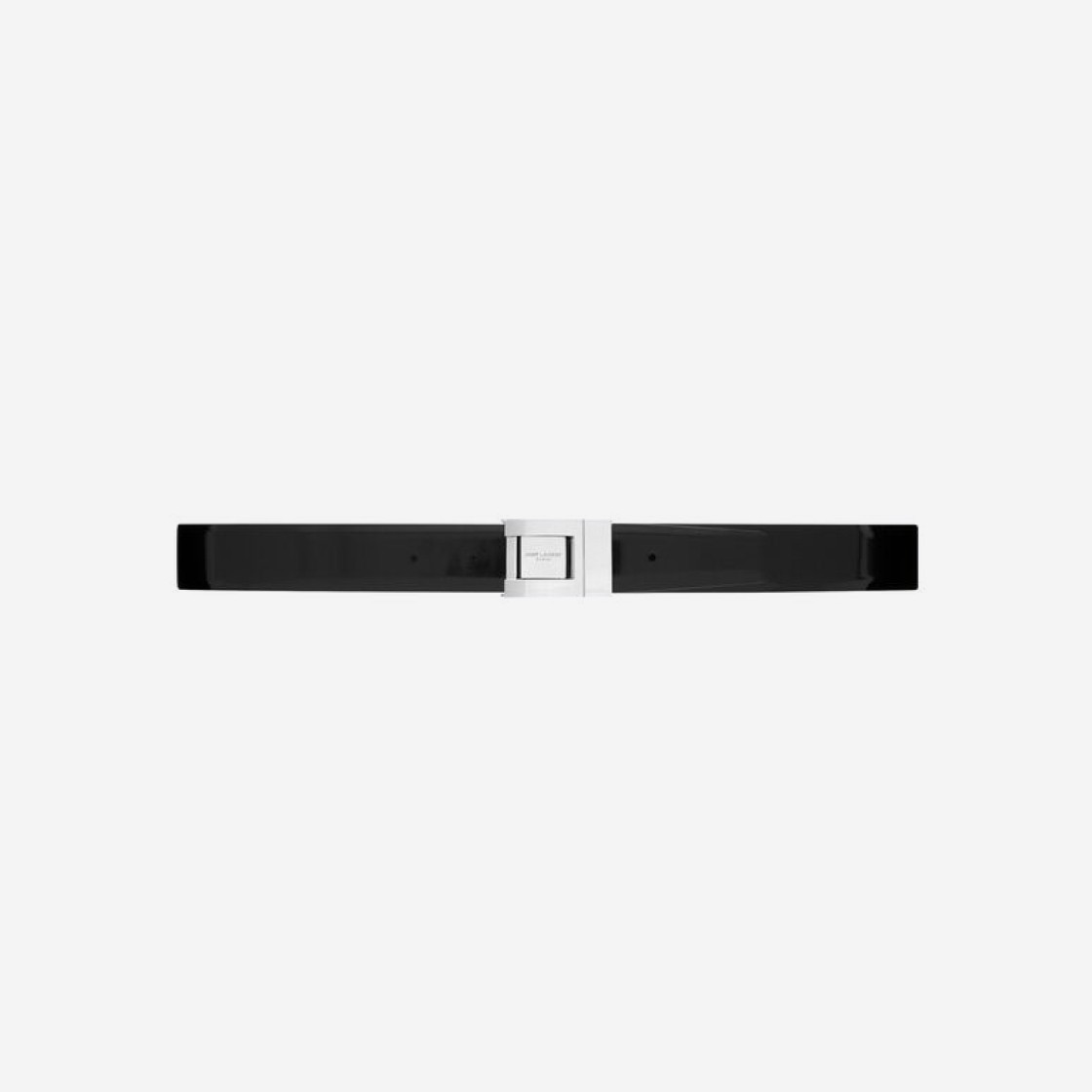 (W) Saint Laurent Male Buckle Belt In Brushed Leather Black 상세 이미지 1