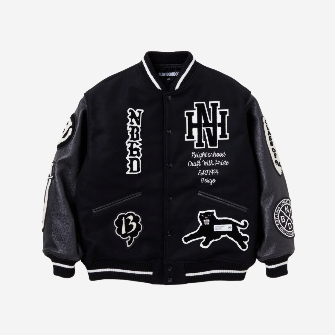 Neighborhood Stadium Jacket Black 상세 이미지 1