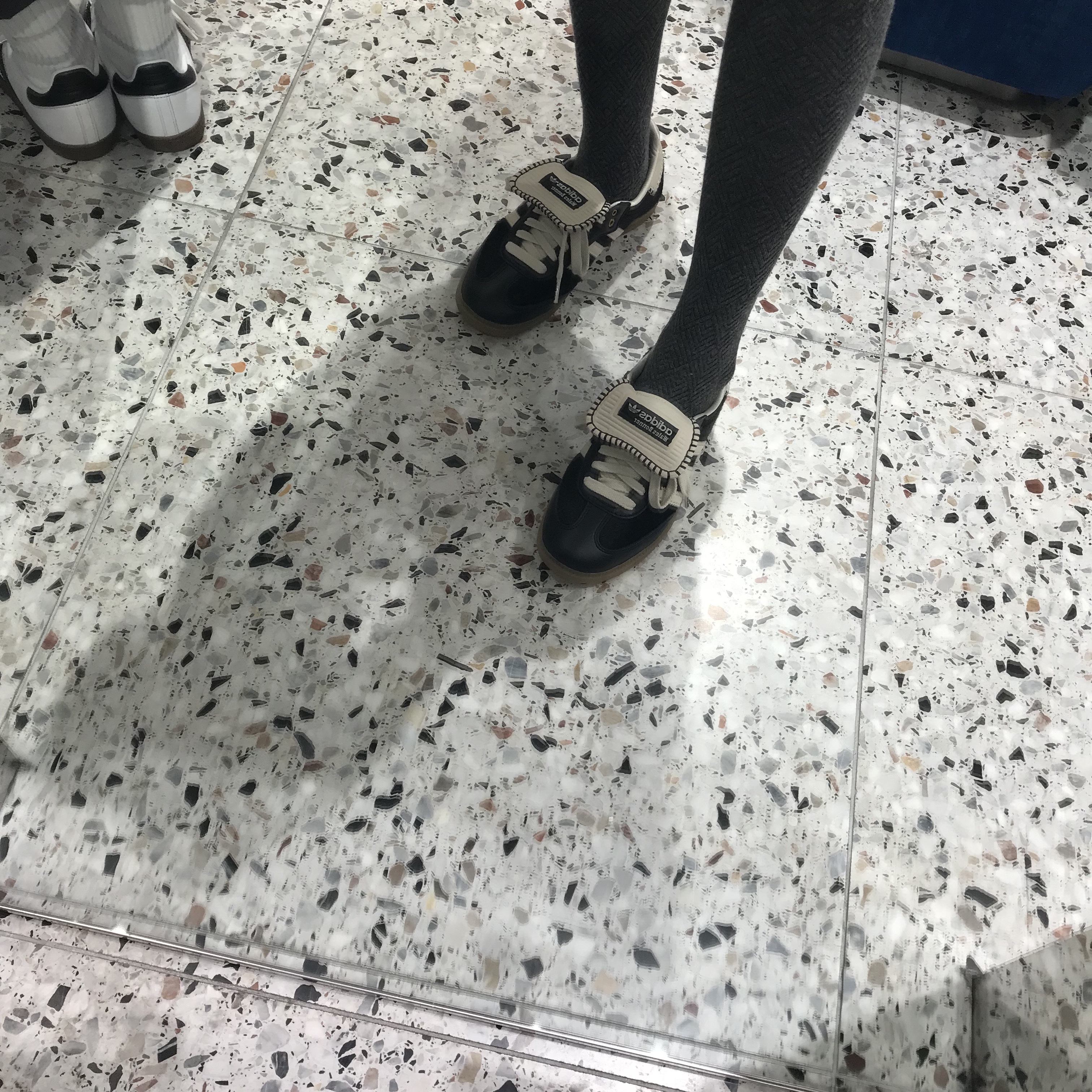Adidas x Wales Bonner Pony Tonal Samba Core Black Cream White 착용 스타일