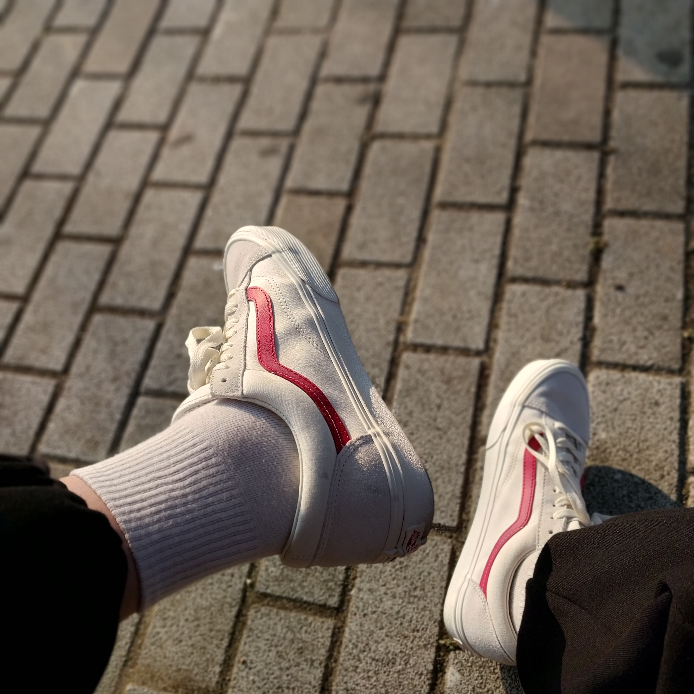 Vans Vault OG Style 36 LX Red 착용 스타일