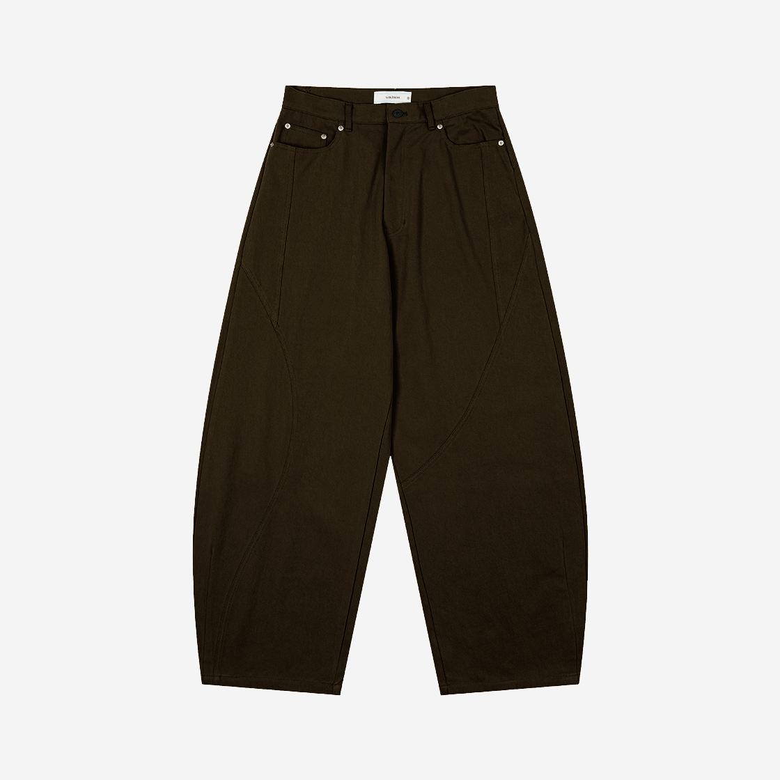 [KREAM 단독] 웨이비니스 오블리크 커브드 치노 팬츠 탄 브라운([KREAM 단독] Waviness Oblique Curved Chino Pants Tan Brown)