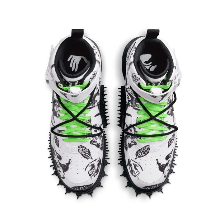 Nike x Off-White Air Force 1 Mid SP Leather Grim Reaper 착용 스타일 - 3