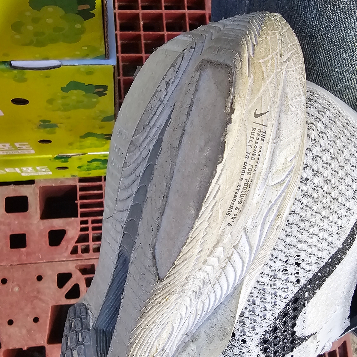 Nike ZoomX Vaporfly Next% 3 White Grey 착용 스타일