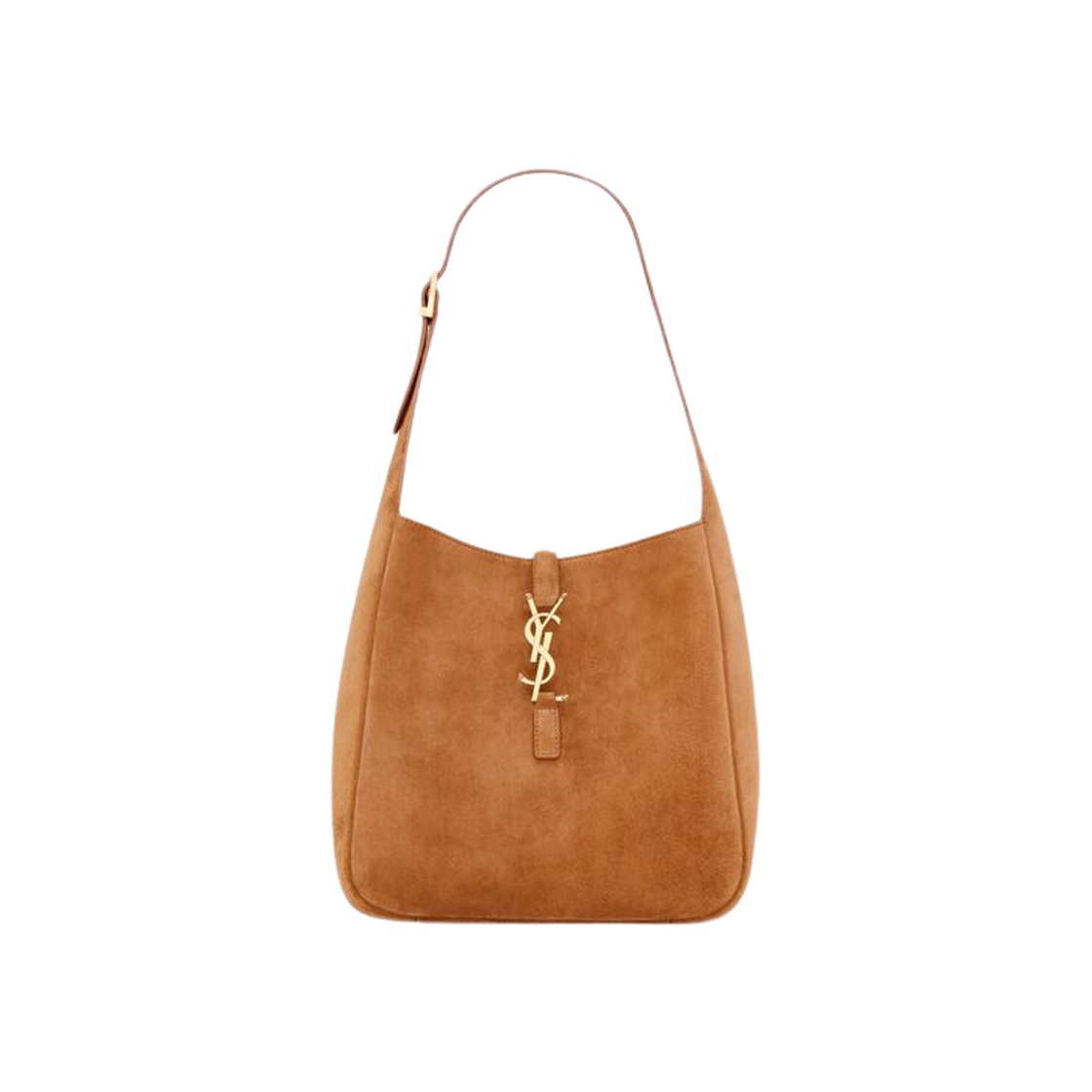 LE 5 À 7  SUPPLE SMALL 22 IN  CARAMEL BROWN SUEDE