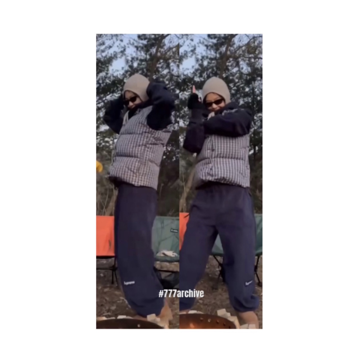 Supreme Polartec Pants Navy - 23FW, (W) UGG Classic Ultra Mini Platform Boots Chestnut 착용 스타일 - 1