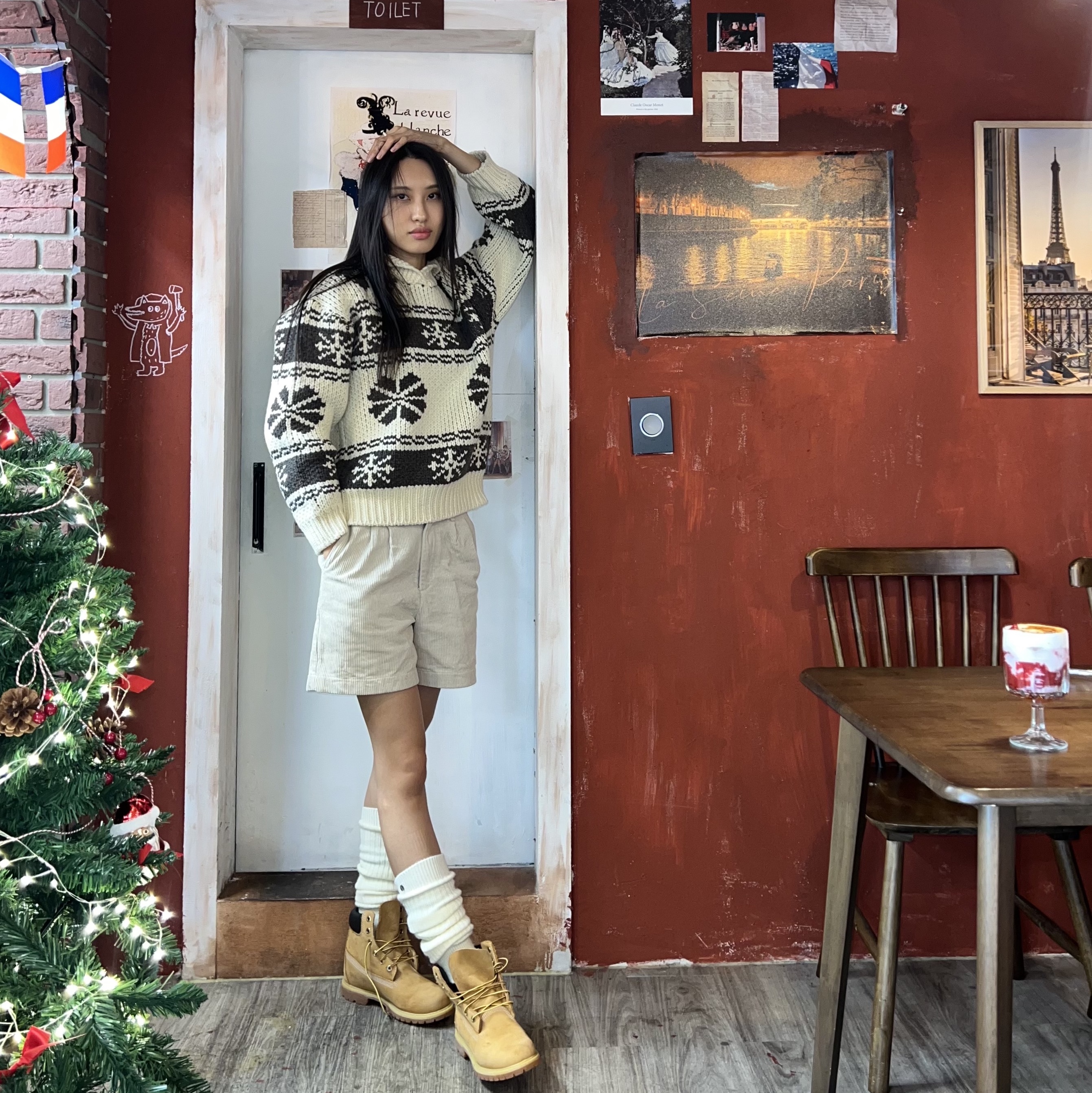 Timberland Premium 6 inch Waterproof Boot Wheat Nubuck - Wide 착용 스타일 - 1