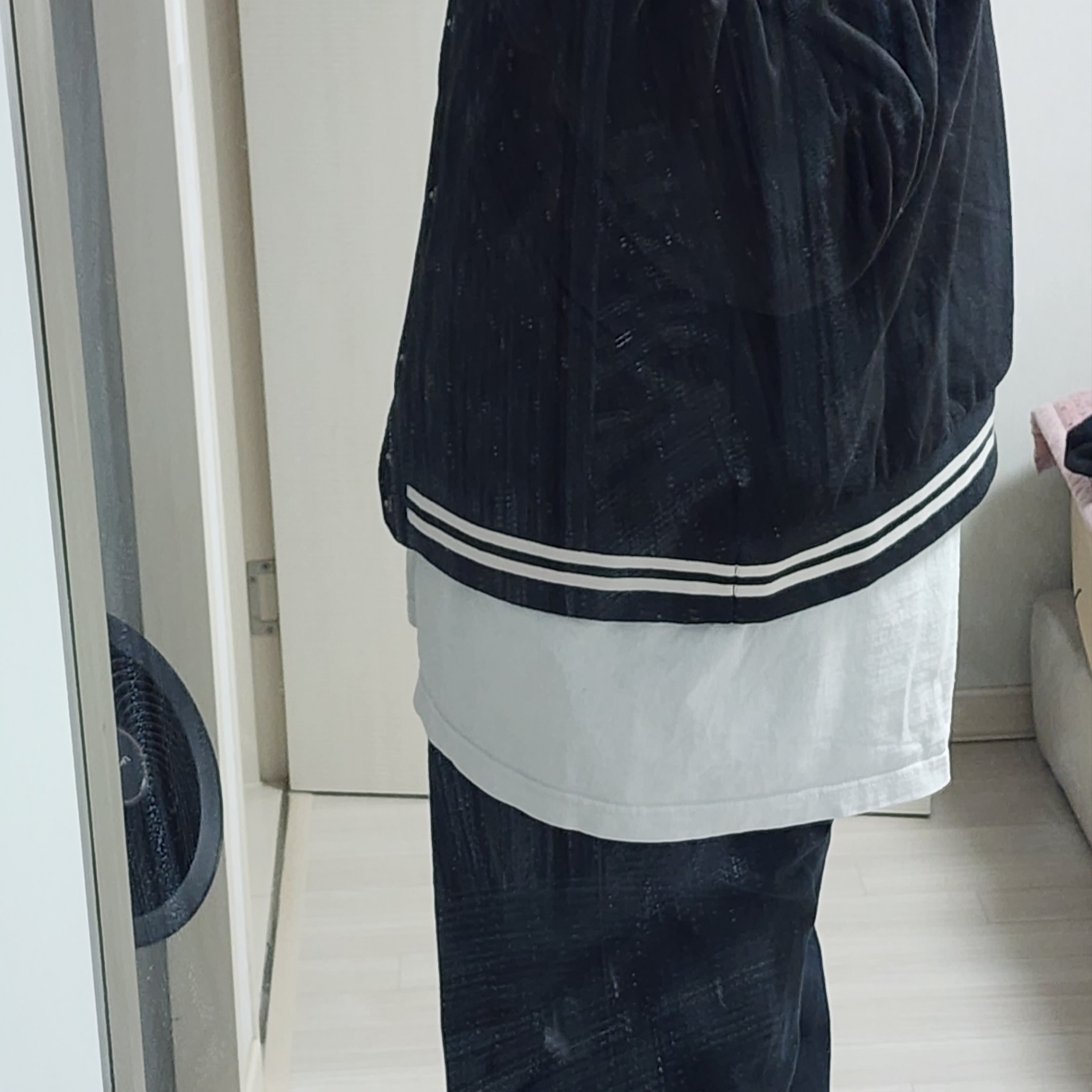 Nike NSW Authentics Varsity Jacket Black - Asia 착용 스타일