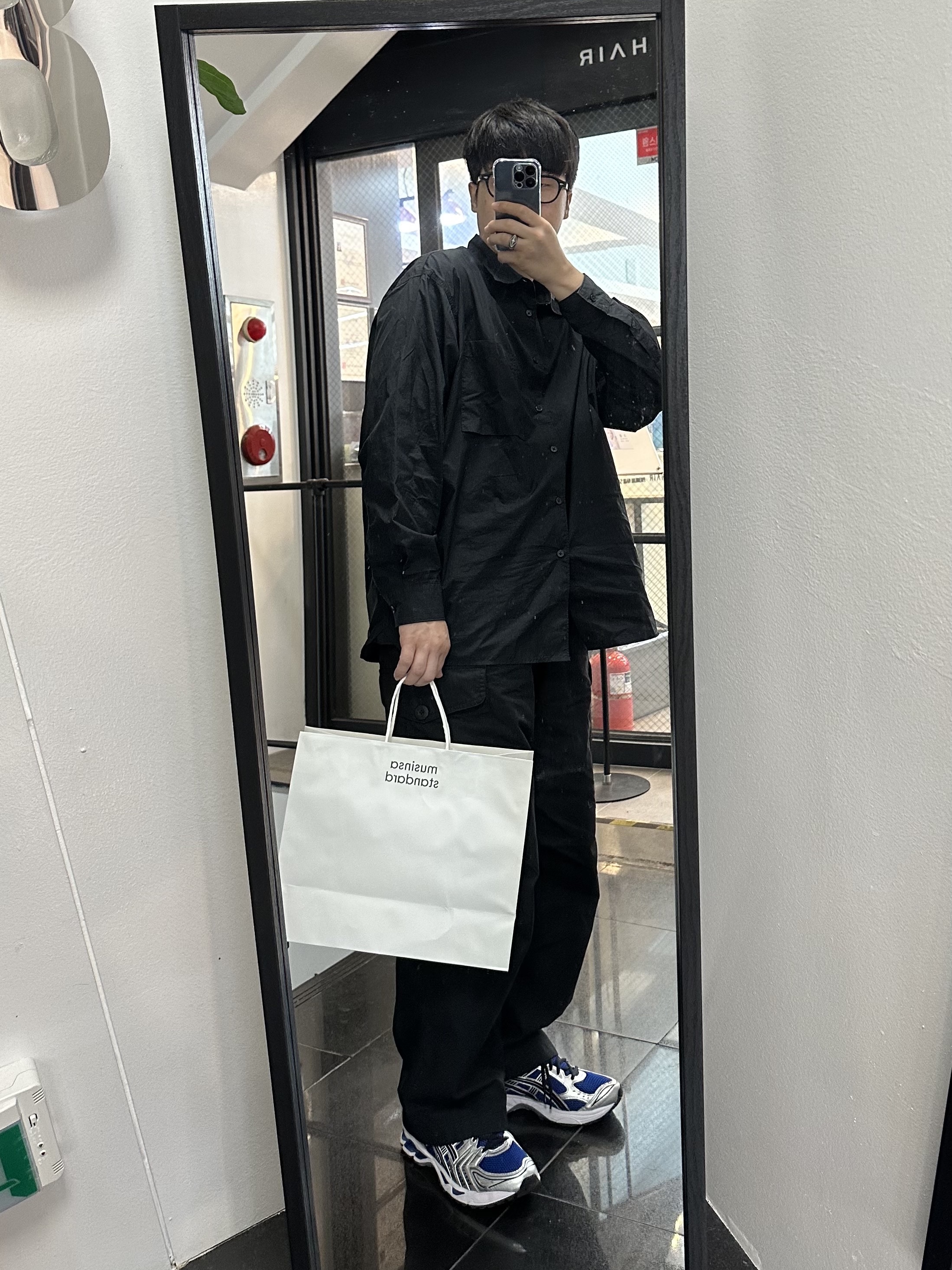 Asics Gel-Kayano 14 Monaco Blue Black 착용 스타일