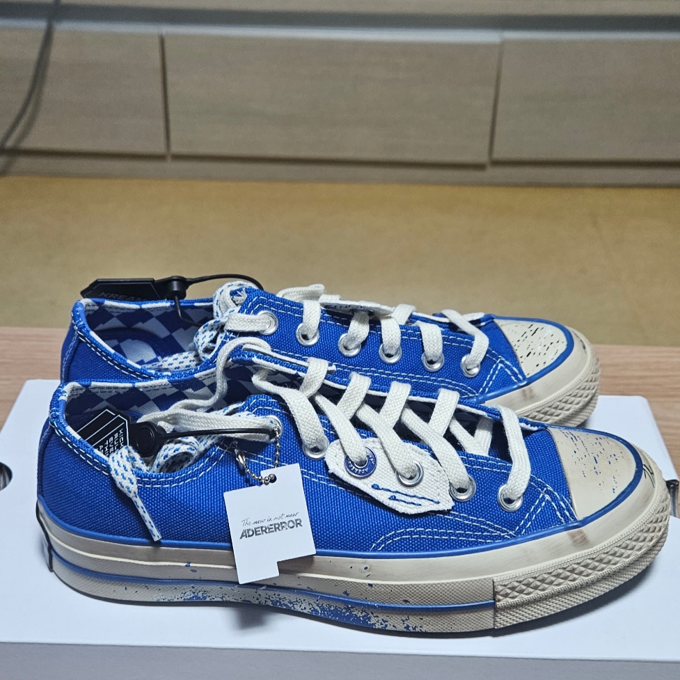 Converse x Ader Error Chuck 70 Ox Imperial Blue 착용 스타일 - 3