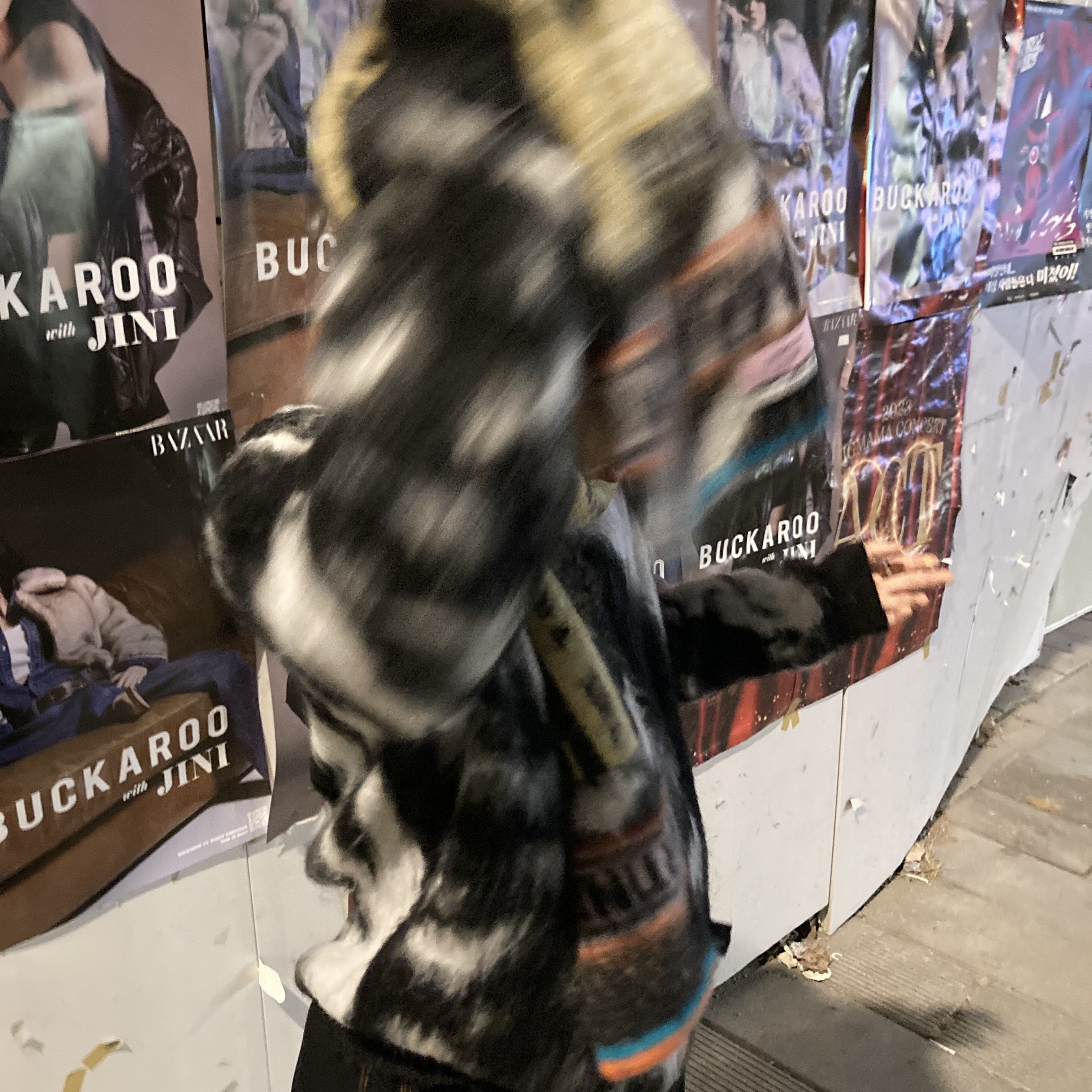 Kapital Thin Canvas Wide Lumbar Pants Black, Palace Dog Ear Shell 6-Panel Black - 21FW 착용 스타일 - 1