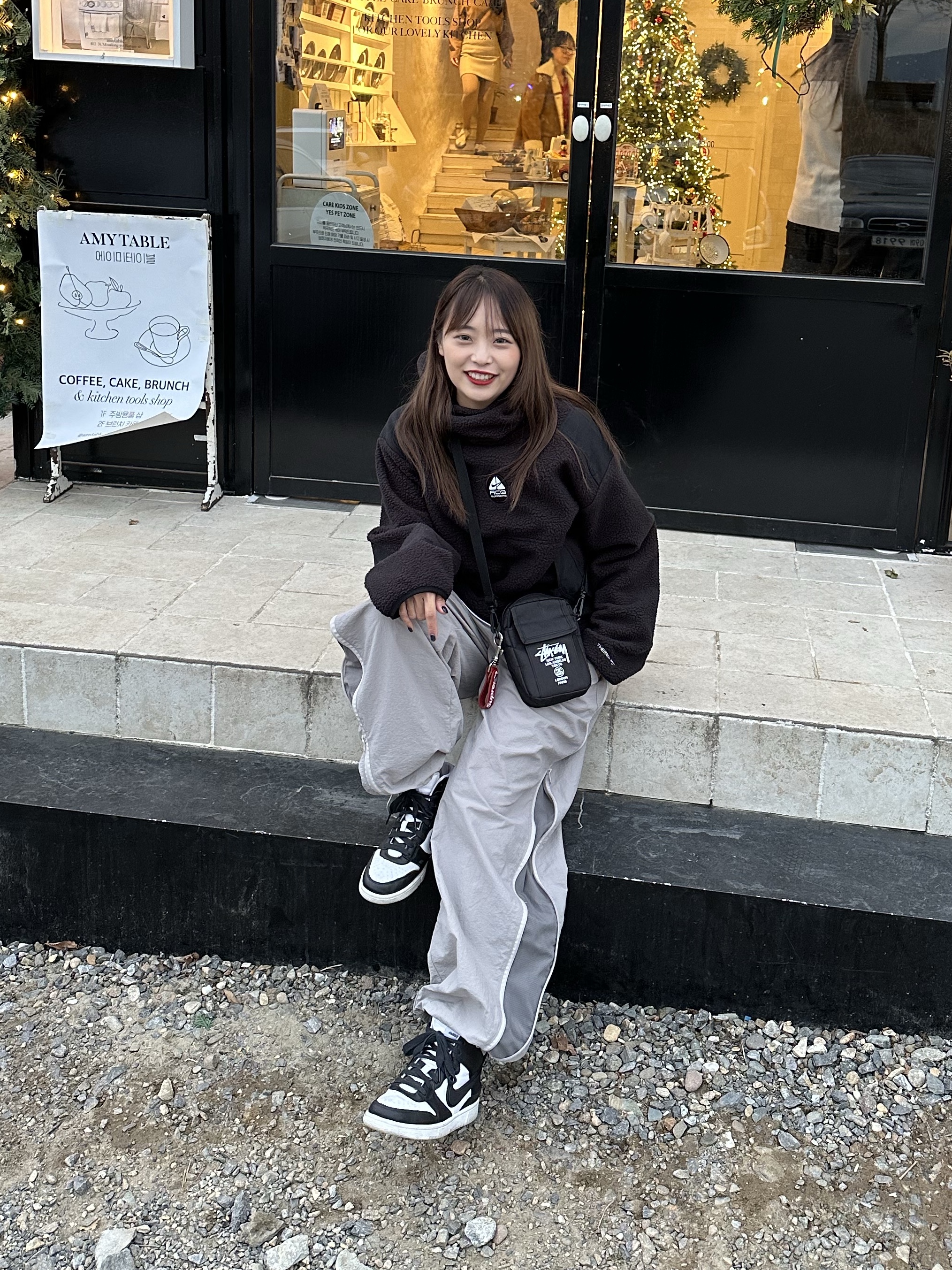 Nike x Ambush Dunk High Black, Supreme x Nike ACG Fleece Pullover Black - 22FW 착용 스타일 - 2