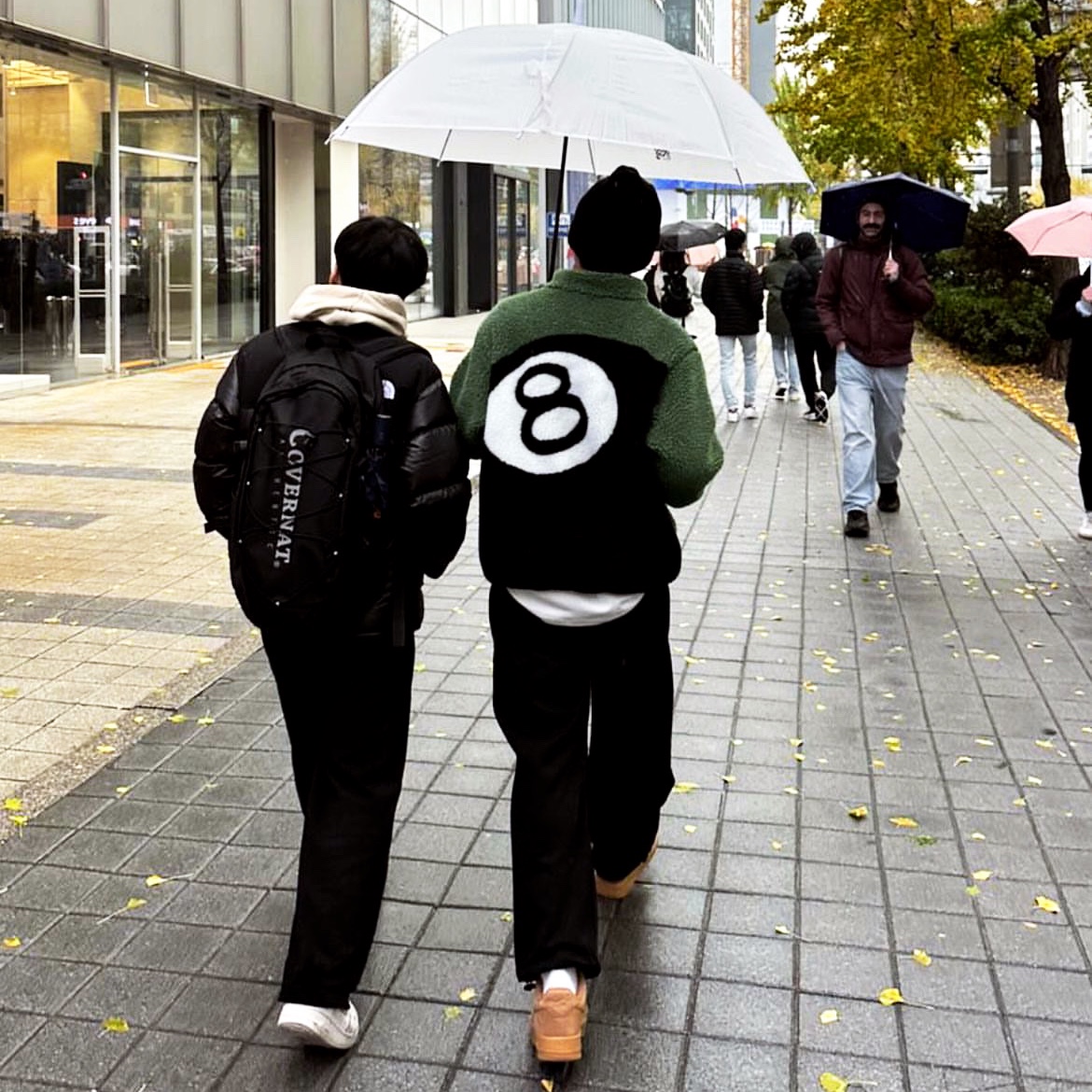 Stussy Sherpa Jacket Olive 착용 스타일