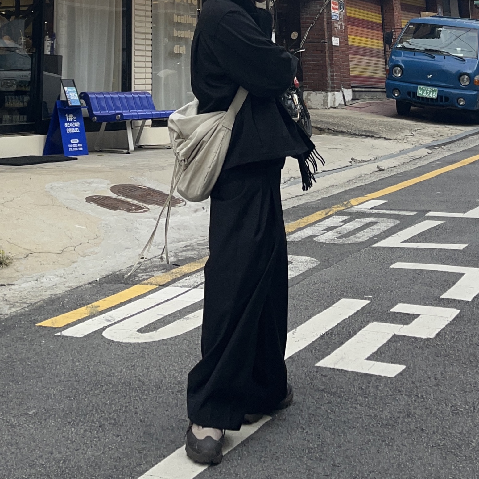 Roa Hiking Roa Katharina Sand Brown 착용 스타일 - 2