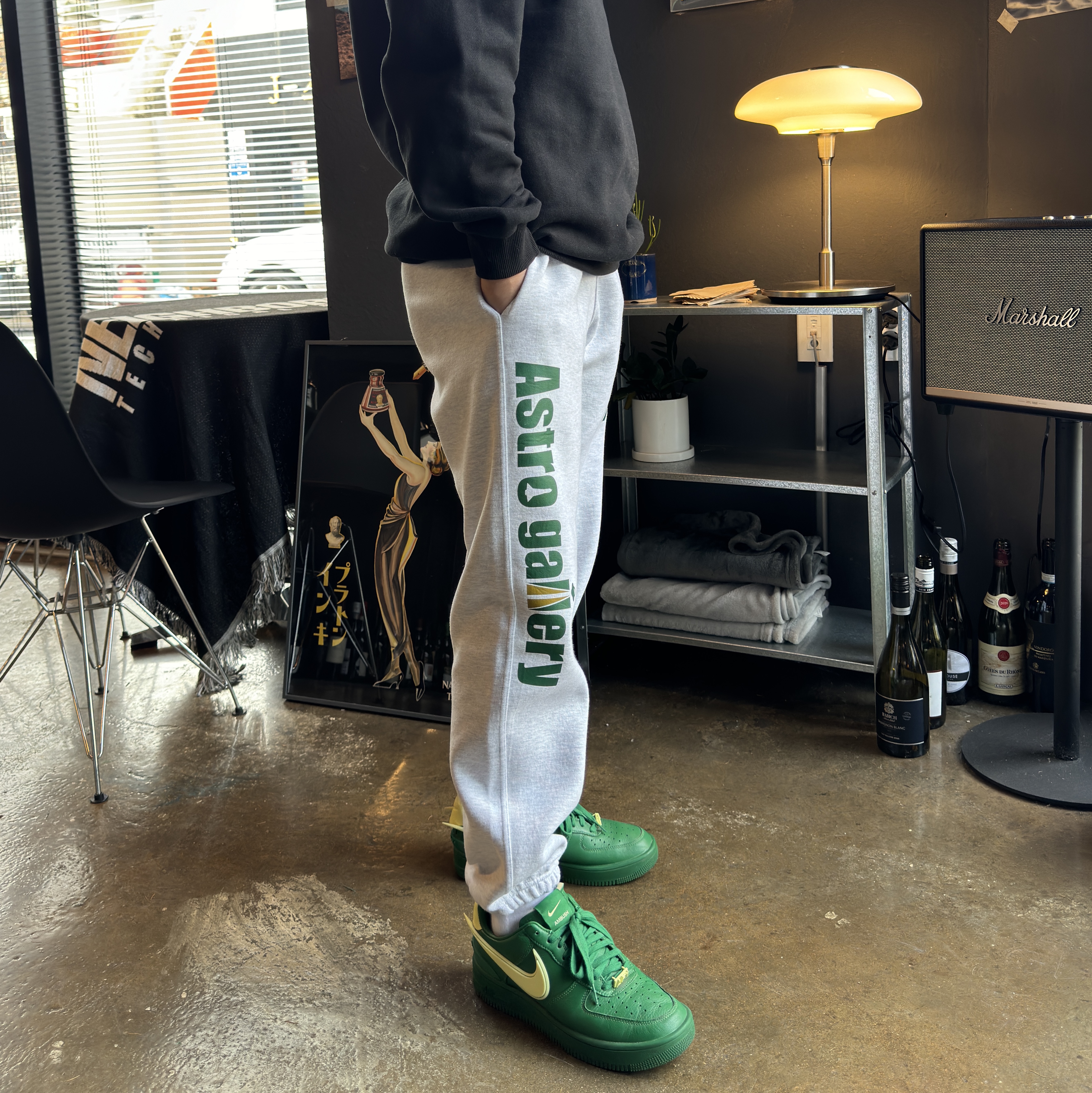 Nike x Ambush Air Force 1 Low SP Pine Green and Citron 착용 스타일 - 4