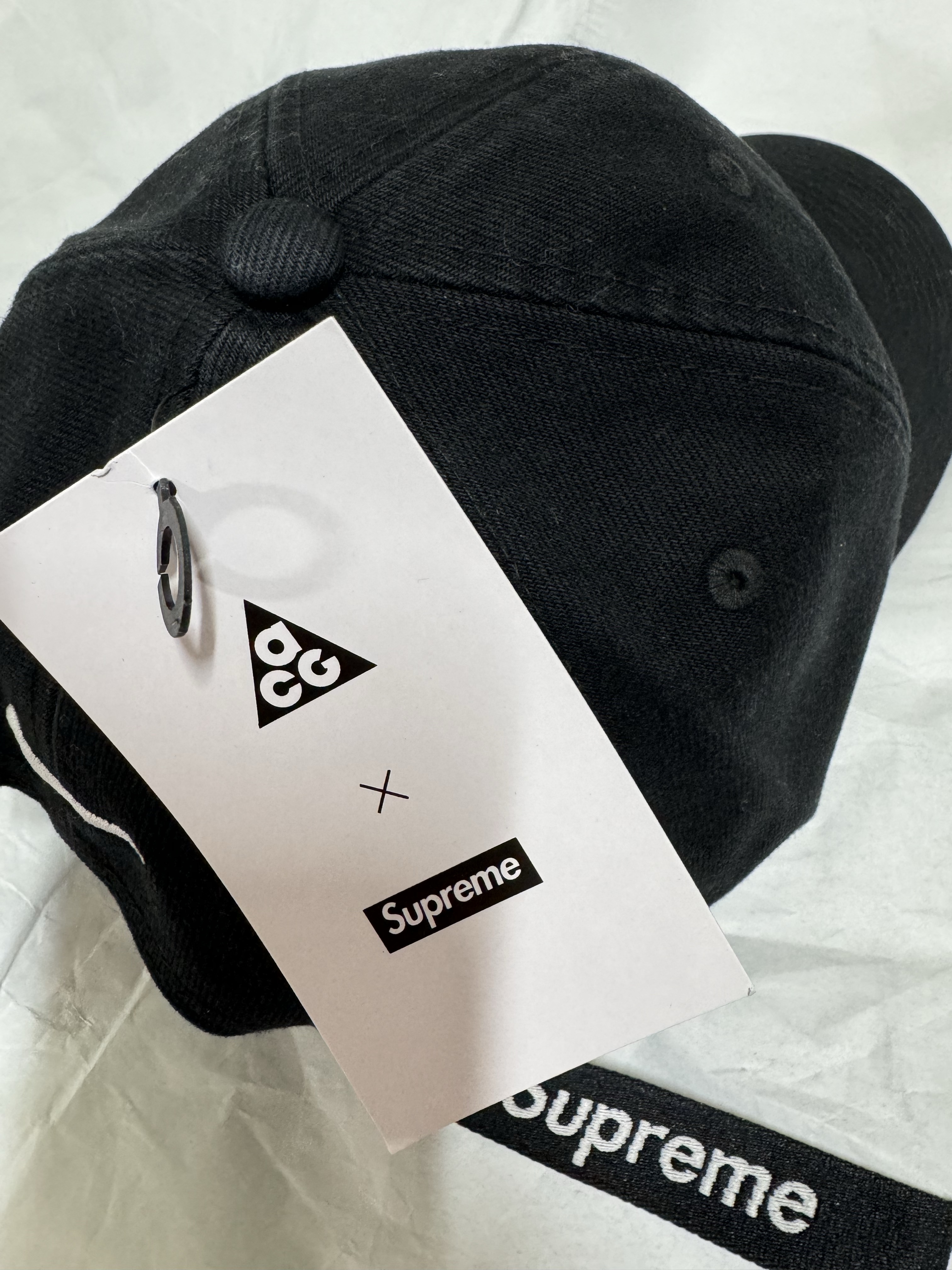 Supreme x Nike ACG Denim 6-Panel Black - 22FW 착용 스타일