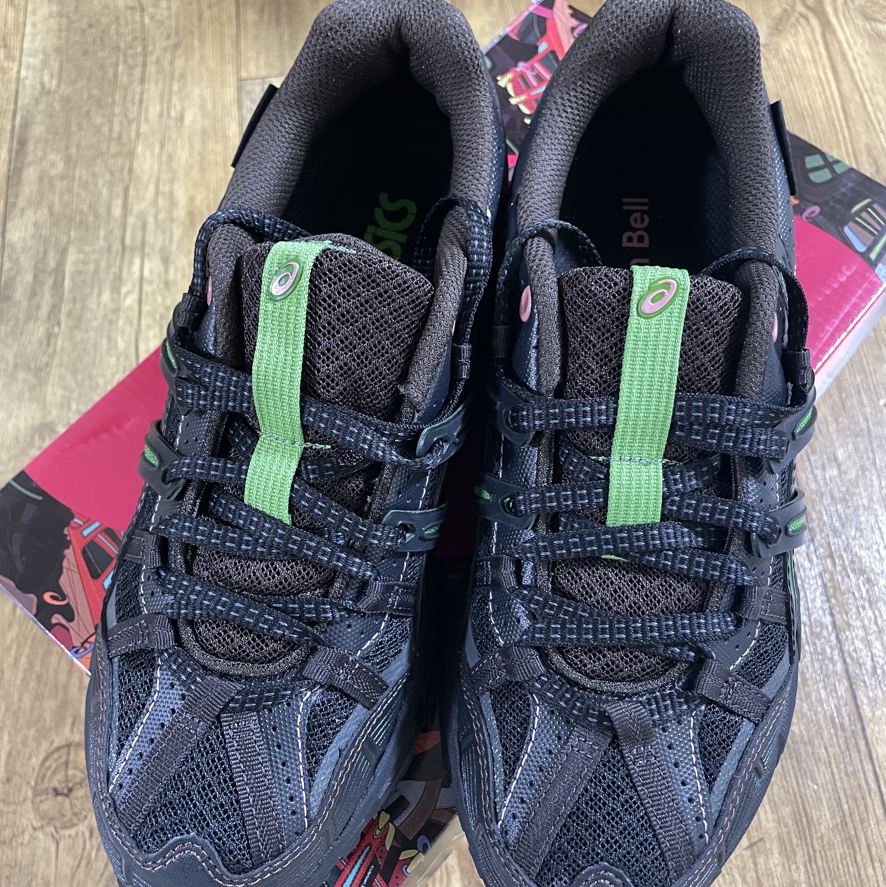 Asics x Andersson Bell Gel-Sonoma 15-50 Black Green 착용 스타일