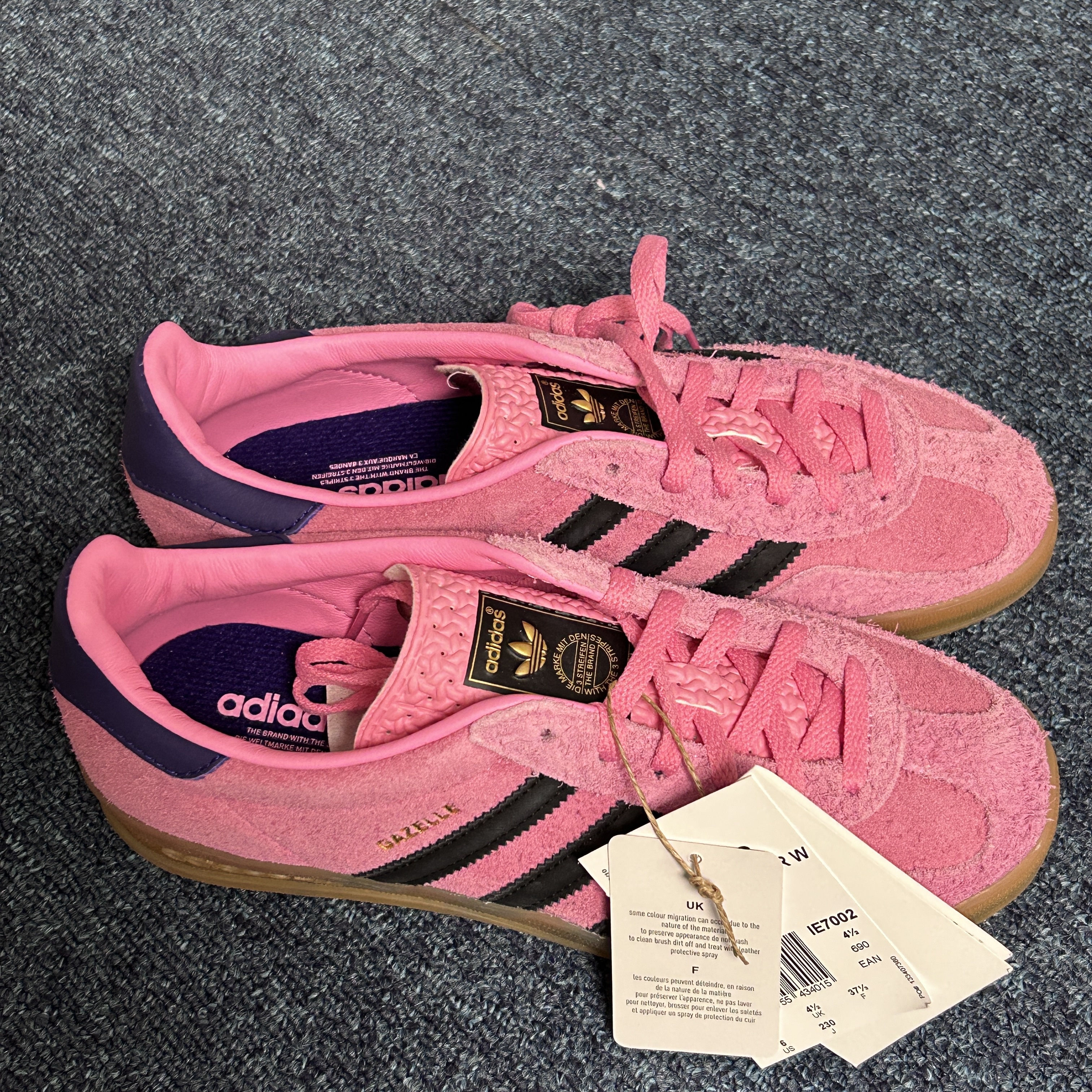 (W) Adidas Gazelle Indoor Bliss Pink 착용 스타일 - 2