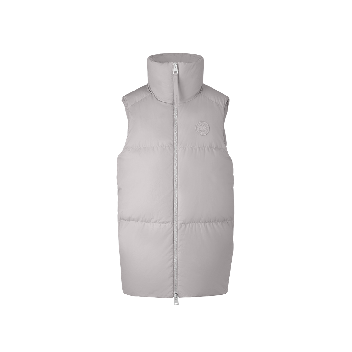 (W) Canada Goose Garnet Long Vest Tonal Label Moonstone Grey 상세 이미지 1