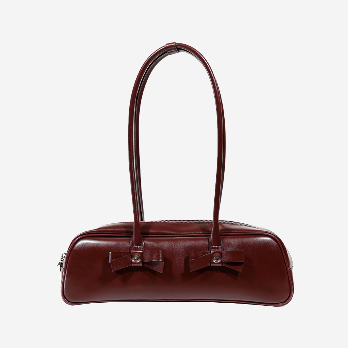 23WTBG002 [예약 배송] Saenginstudios Ribbon Baguette Bag Burgundy