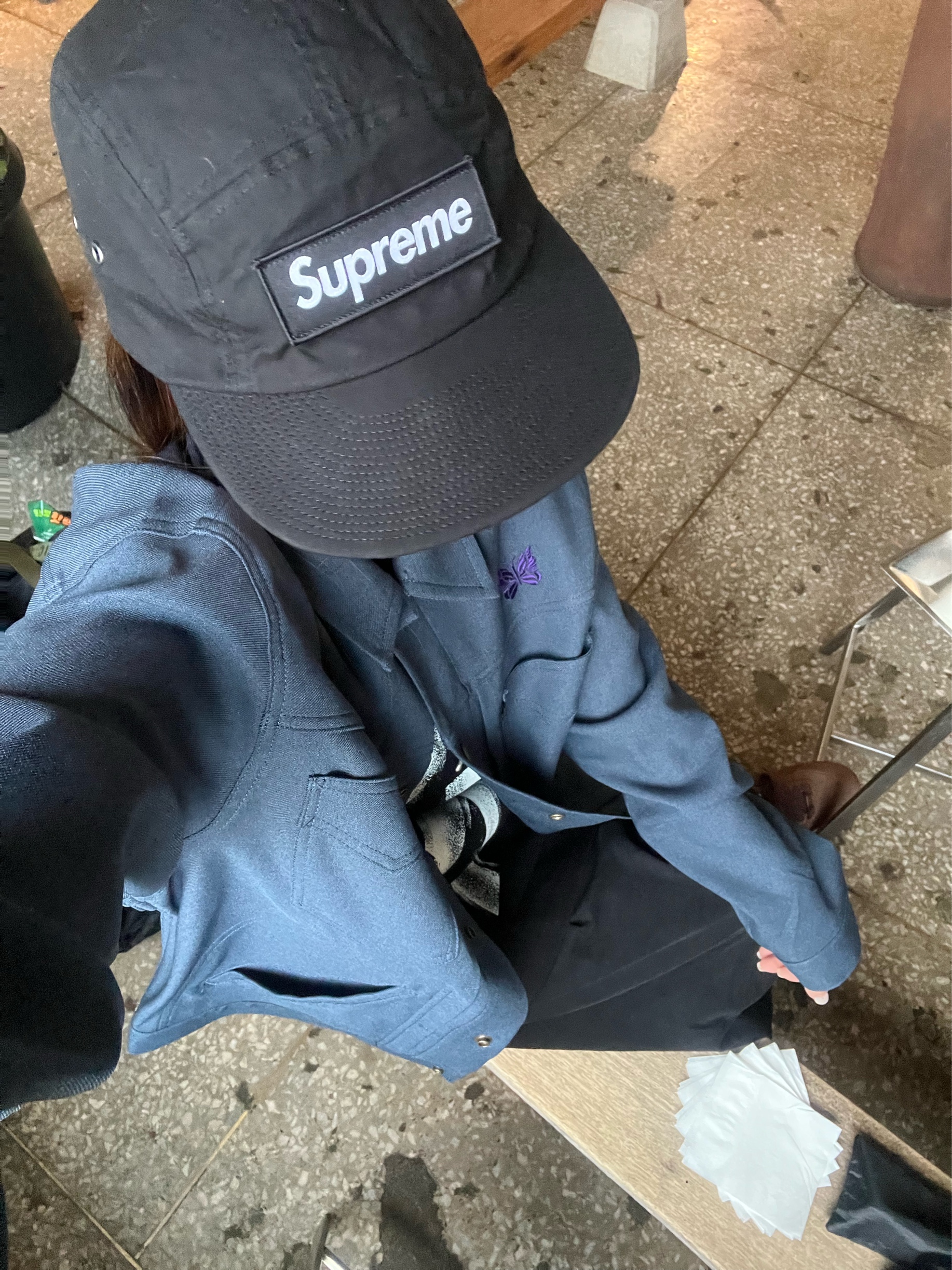 Supreme Waxed Cotton Camp Cap Black - 23FW, (W) Nike Air Force 1 '07 Cacao Wow 착용 스타일