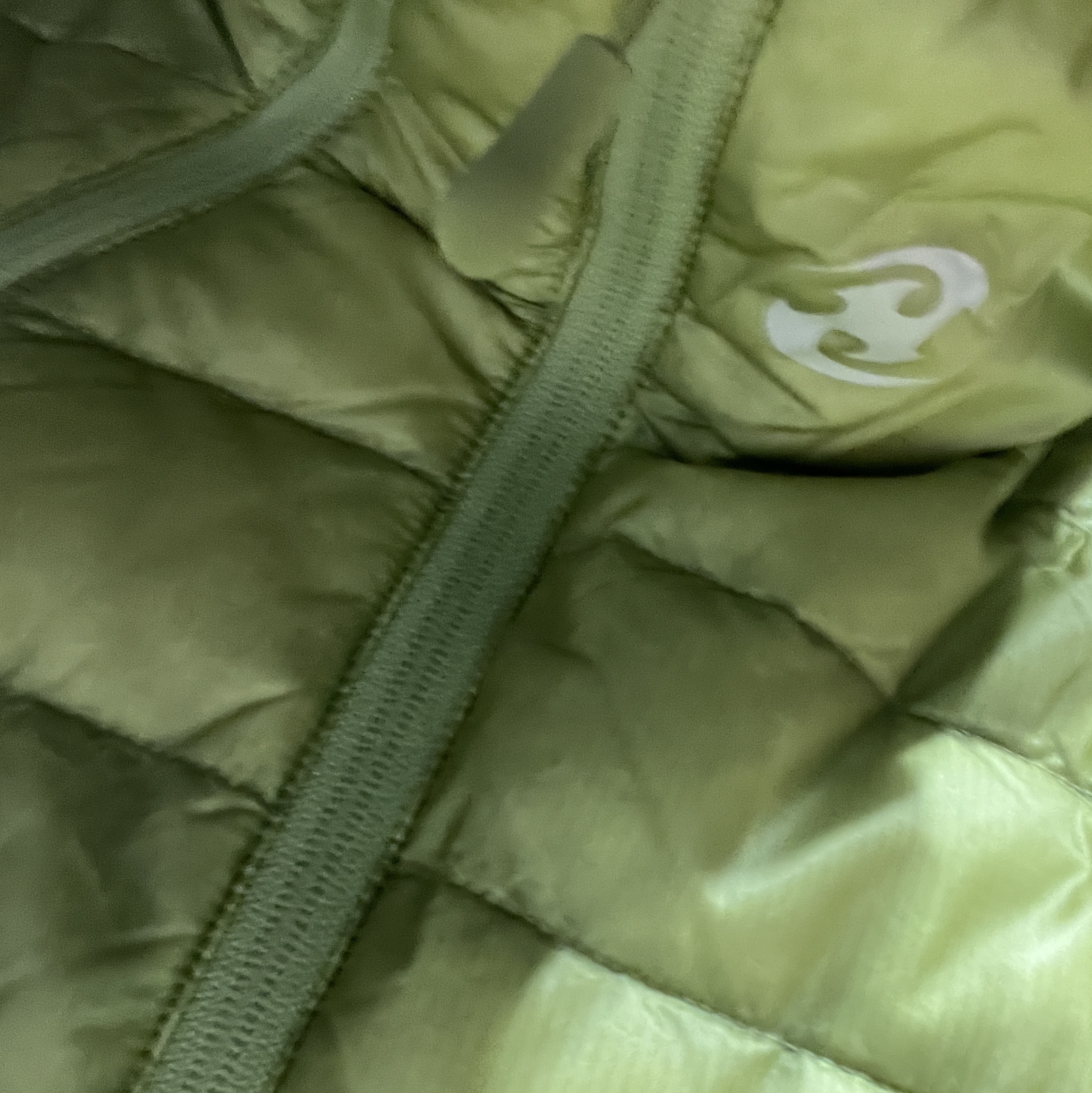 Sansan Gear Suffix Puffer Jacket Light Green - 23FW 착용 스타일