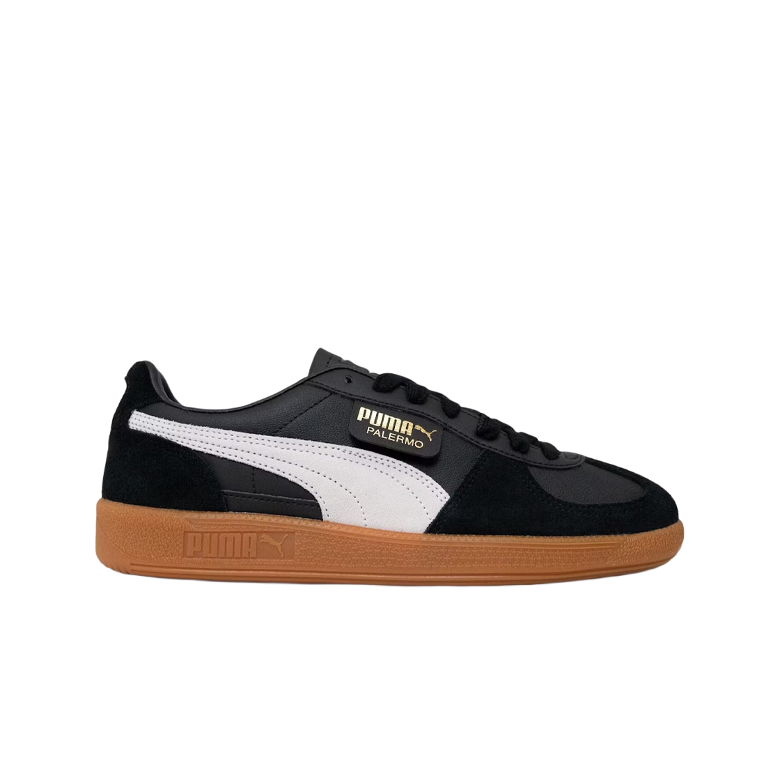 푸마 팔레르모 레더 블랙 페더 그레이(Puma Palermo Leather Black Feather Gray)