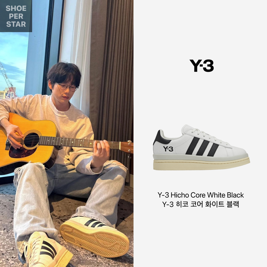 Y-3 Hicho Core White Black 착용 스타일 - 1