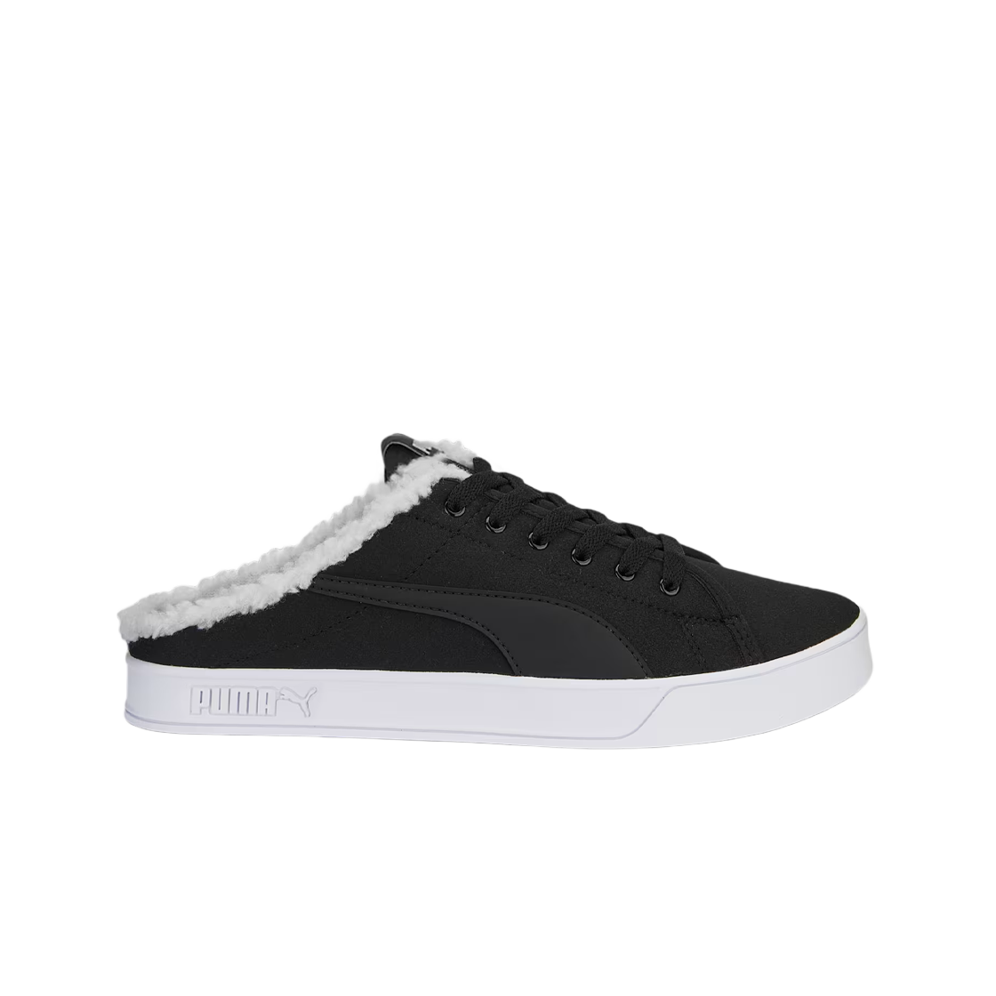 375953-03 Puma Bari Mule Sherpa Whisper Black