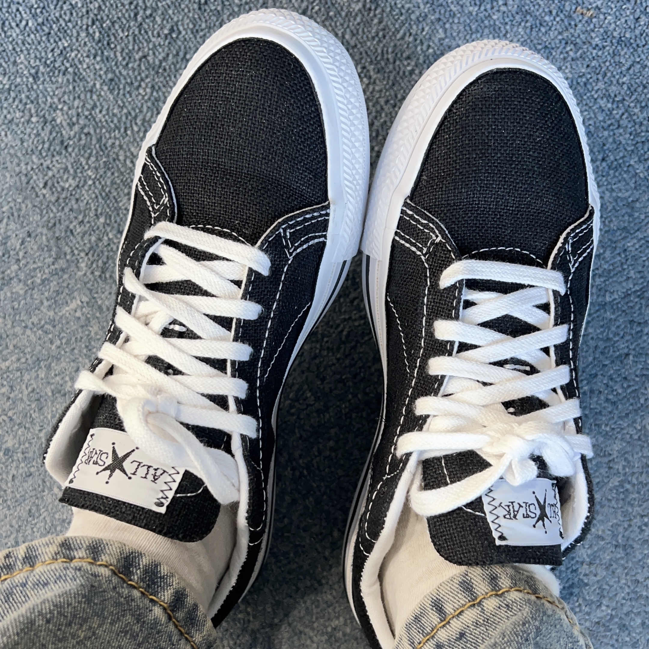 Converse x Stussy One Star Ox Black 착용 스타일