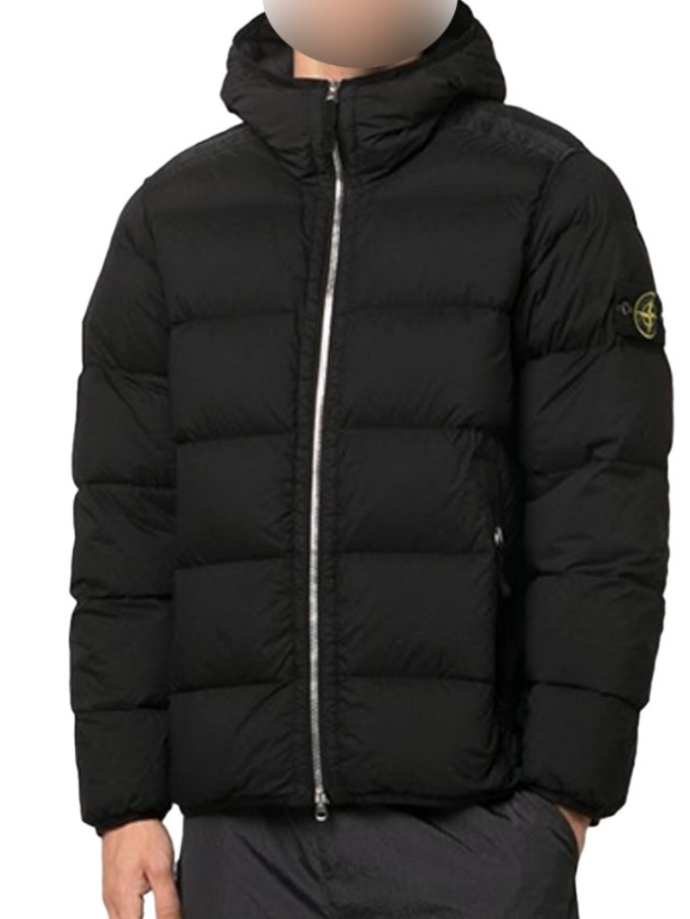 Stone Island 43728 Seamless Tunnel Nylon Down-TC Jacket Black - 23FW 착용 스타일 - 3