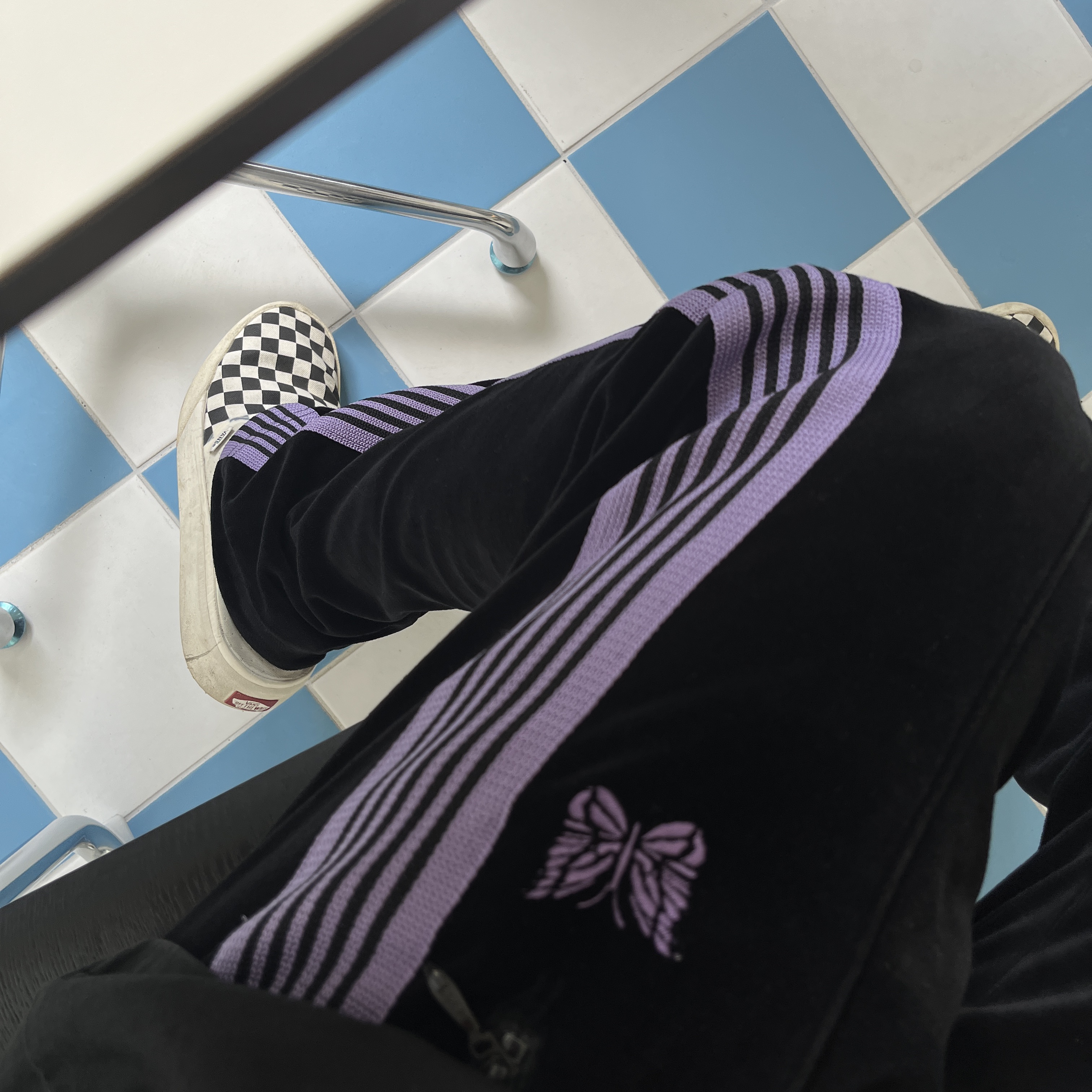 Vans Checkerboard Comfycush One Marshmallow 착용 스타일 - 1