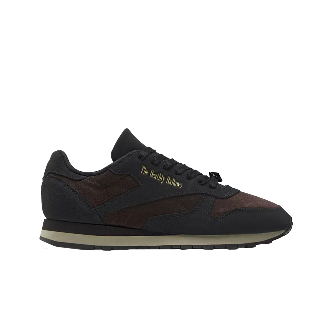 100201817 Reebok x Harry Potter Deathly Hallows Classic Leather Night Black Dark Root