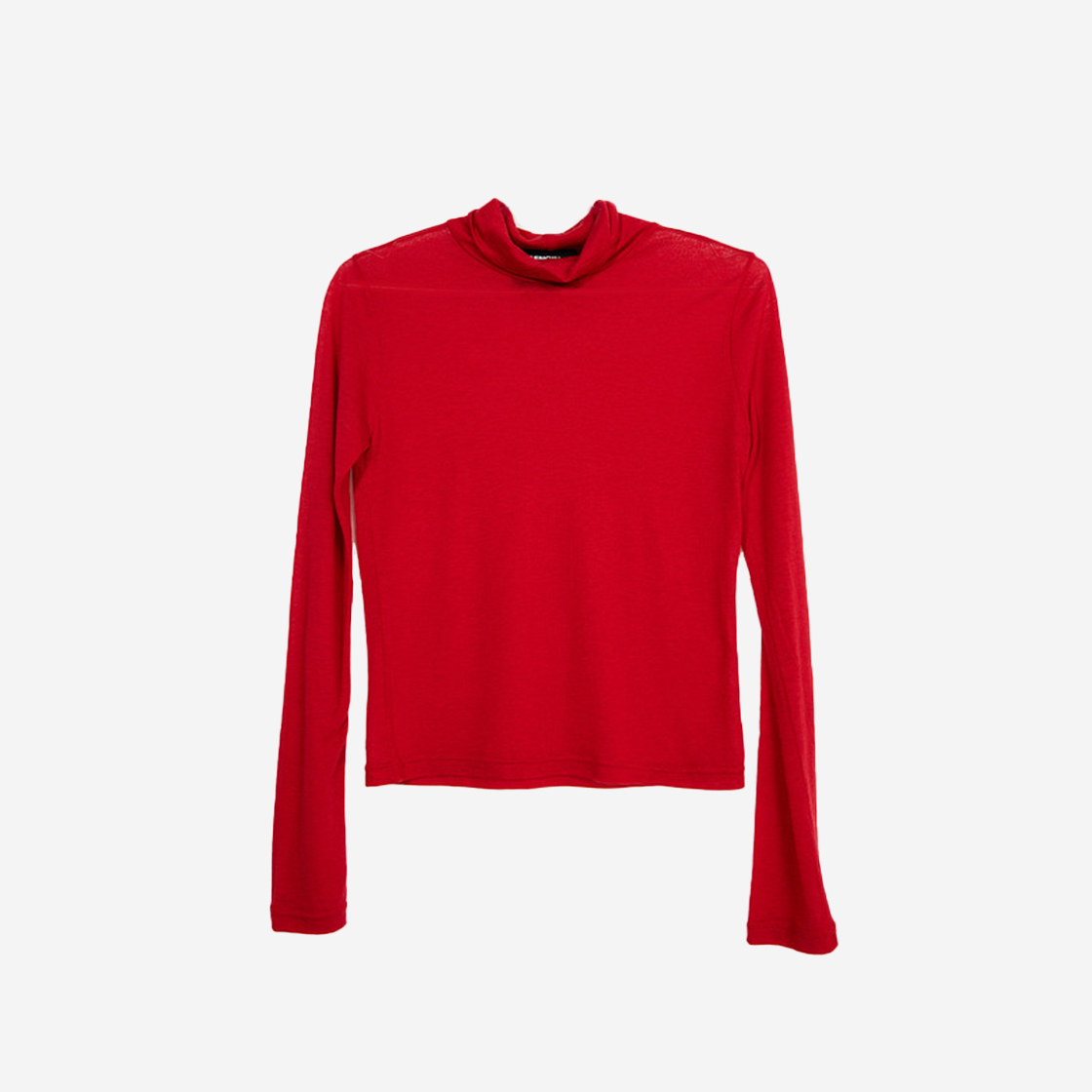 23FWTP013 Saenginstudios Wool Turtleneck Top Red