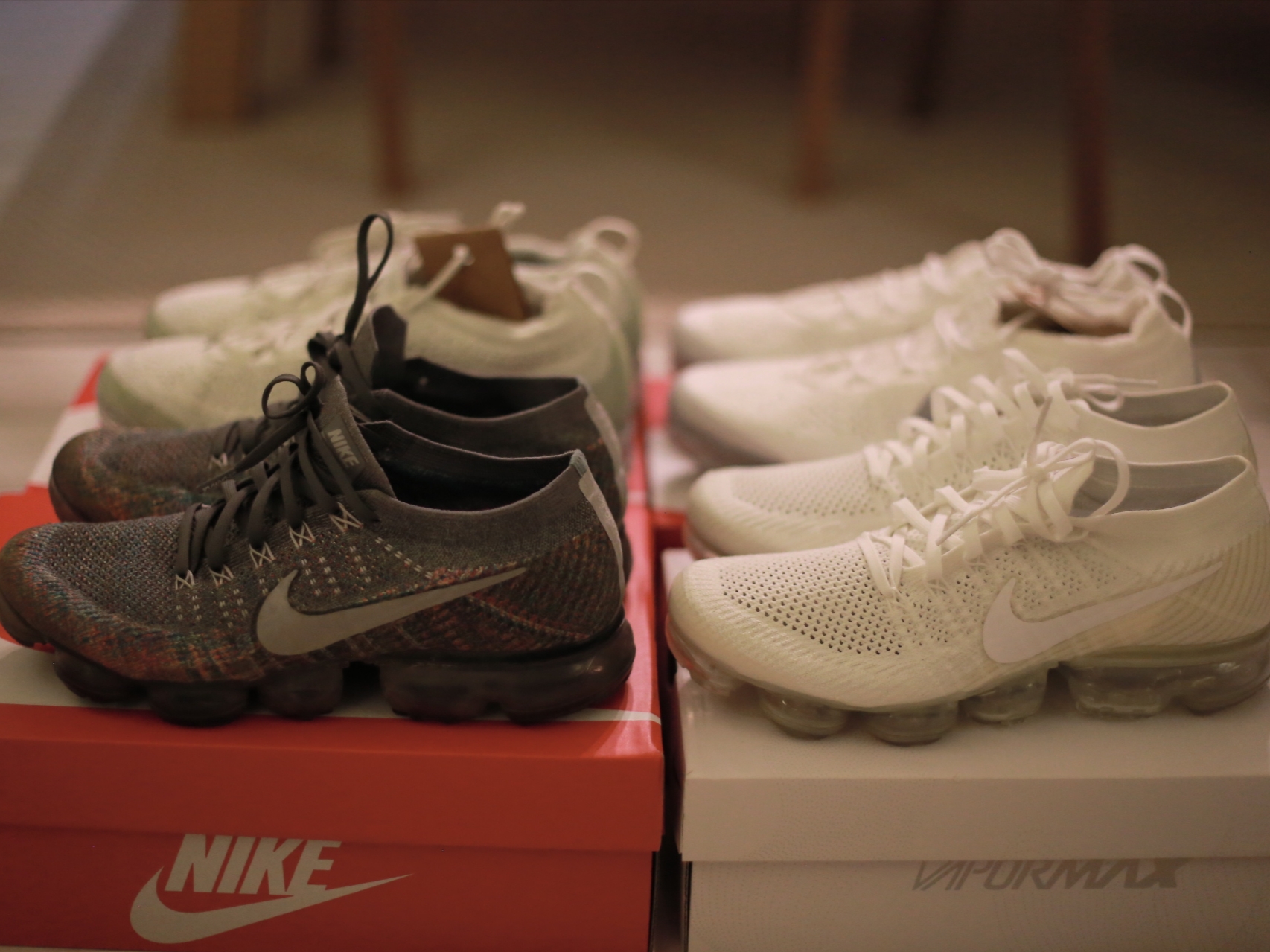 Nike Air Vapormax 2023 Flyknit Honeydew Sea Glass, (W) Nike Air Vapormax 2023 Flyknit White 착용 스타일 - 8