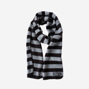 Saenginstudios Stripe 2Way Knit Muffler Gray