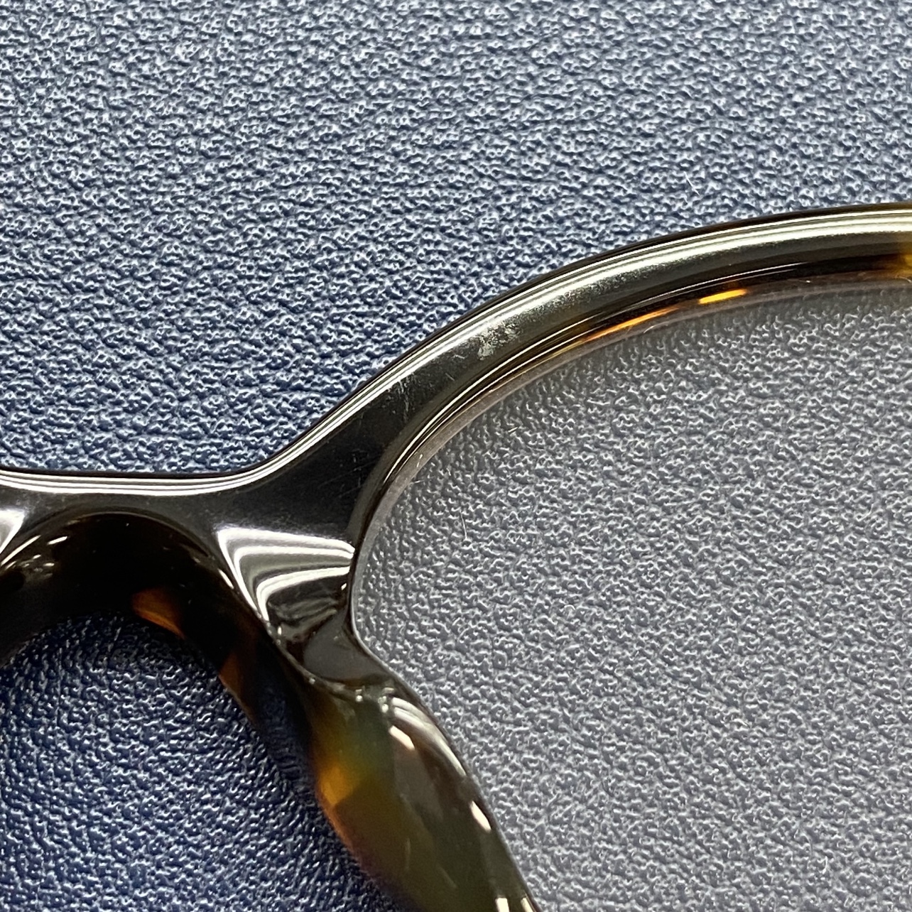 (W) Miu Miu Regard sunglasses Blue Lenses Honey Tortoiseshell Acetate Alternative fit 착용 스타일 - 4