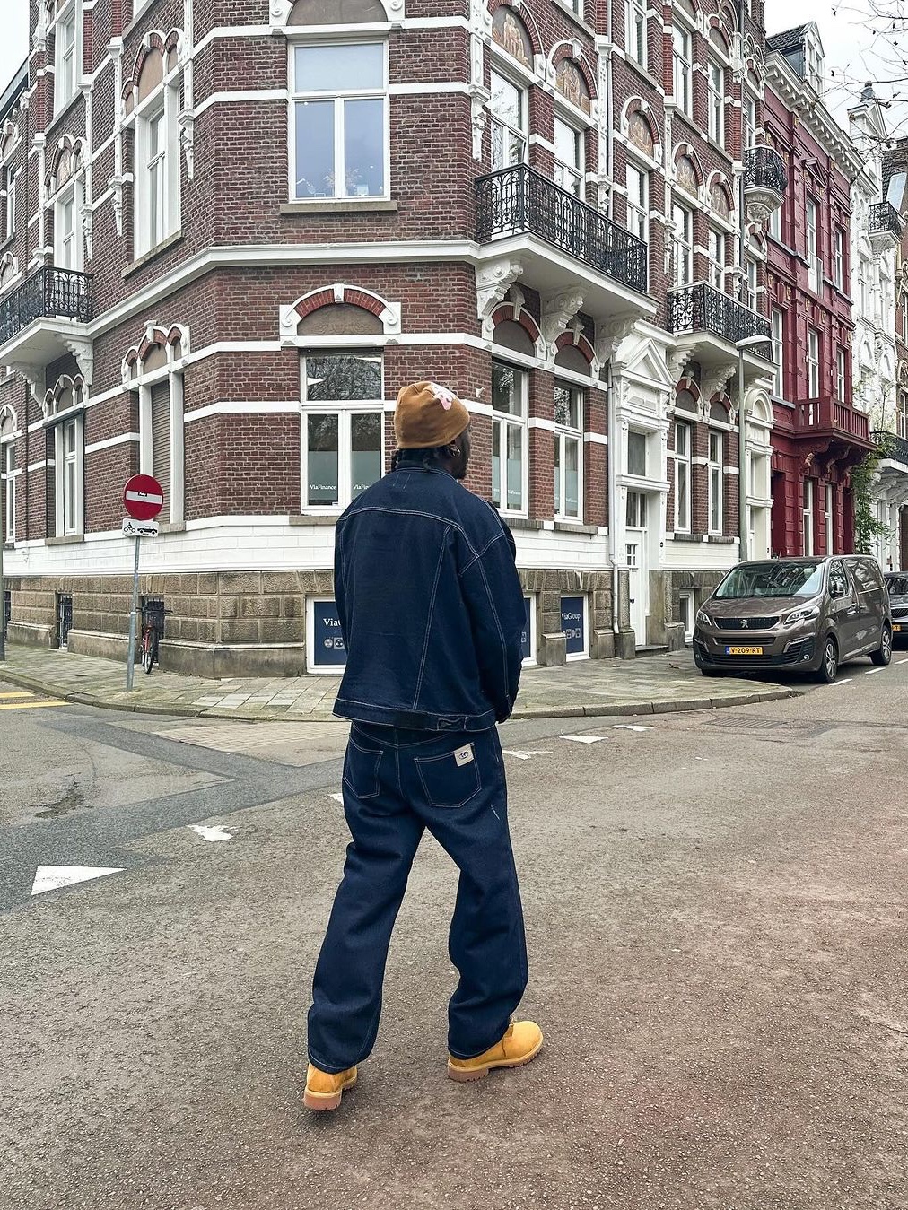 True Religion Tr Basic Denim Pants Light Indigo, Stussy Denim Work Pants Blue 착용 스타일 - 7